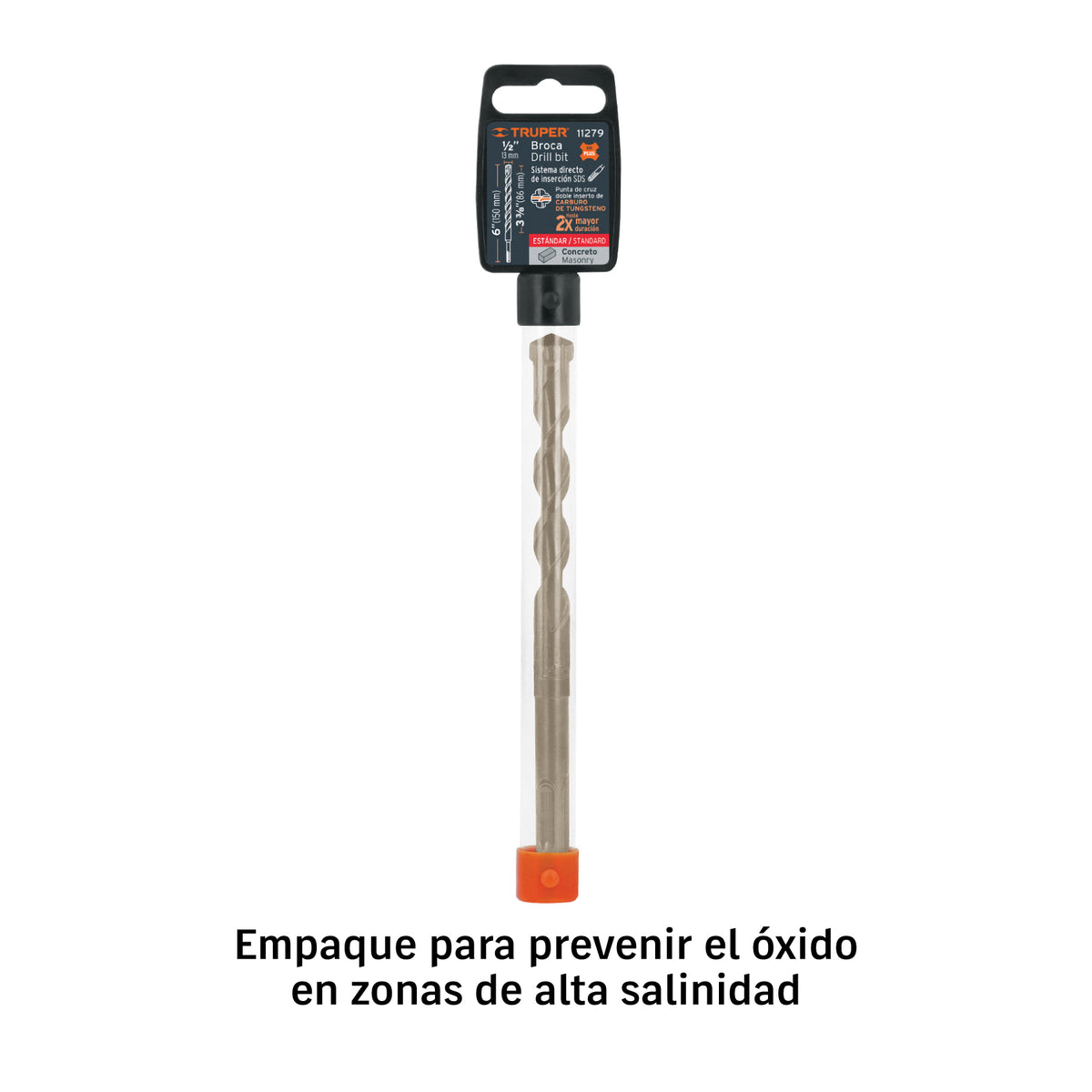 Broca con sistema directo de inserción, 1/2 x 6"
