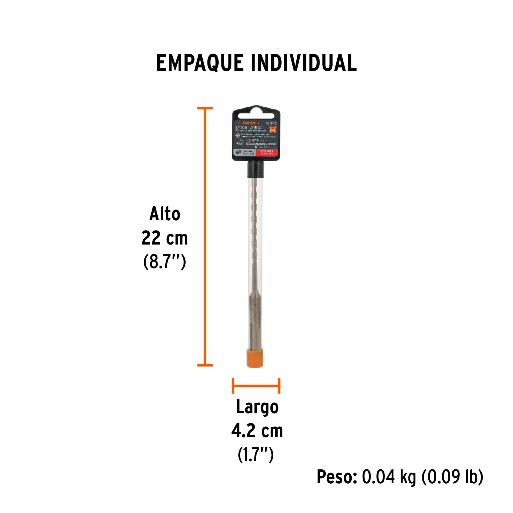 Broca SDS Plus 3/16 x 6'