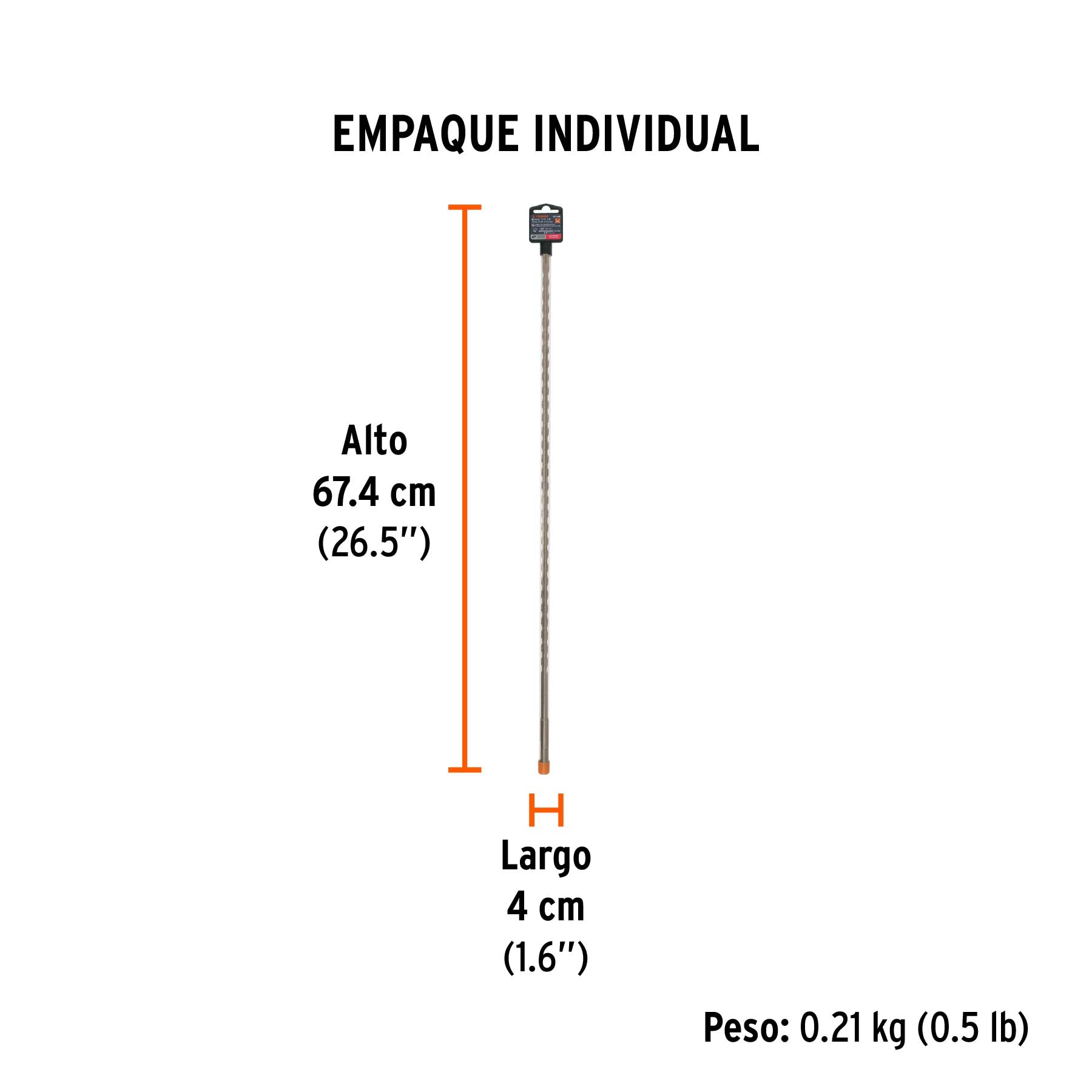 Broca SDS Plus 3/8 x 24'