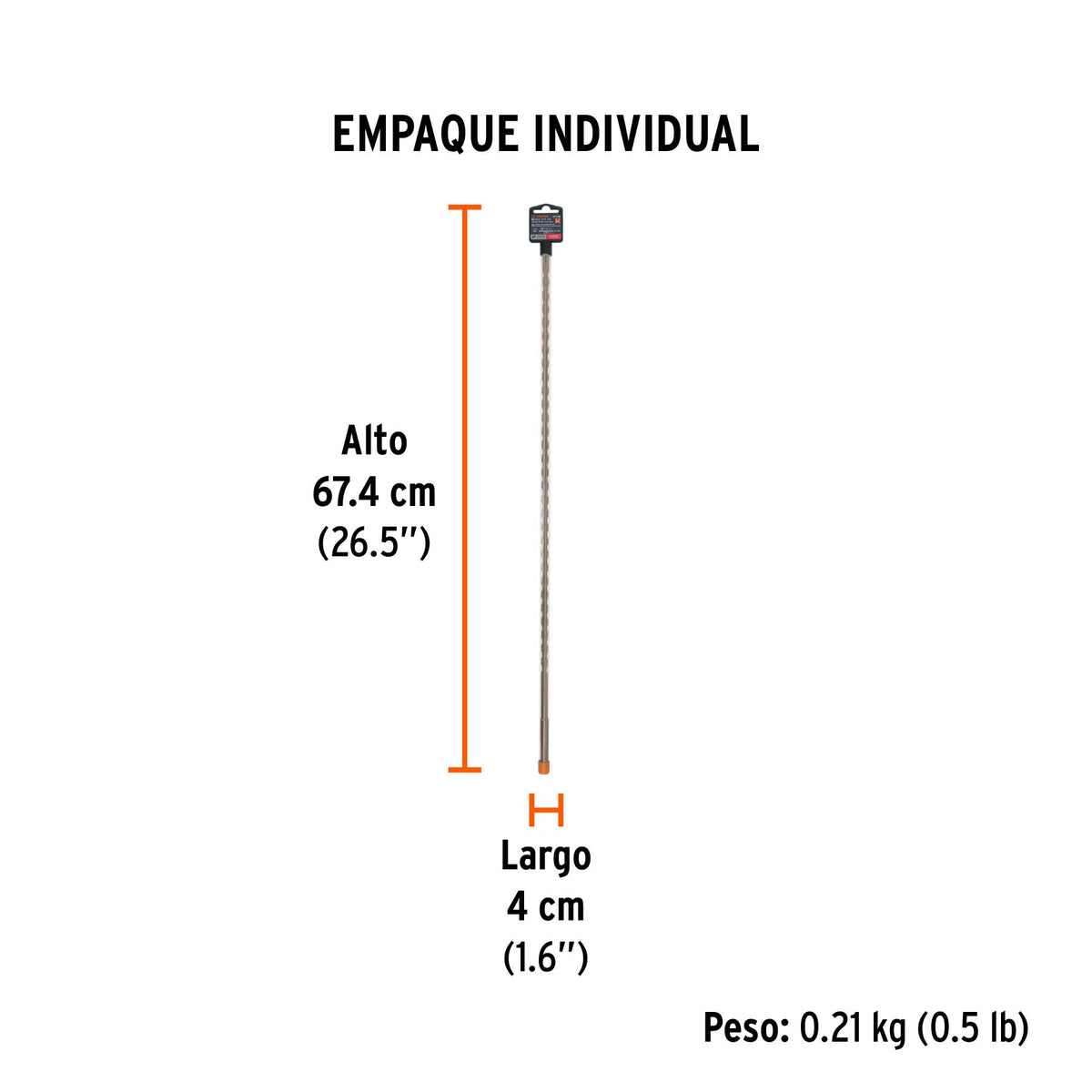 Broca SDS Plus 3/8 x 24'