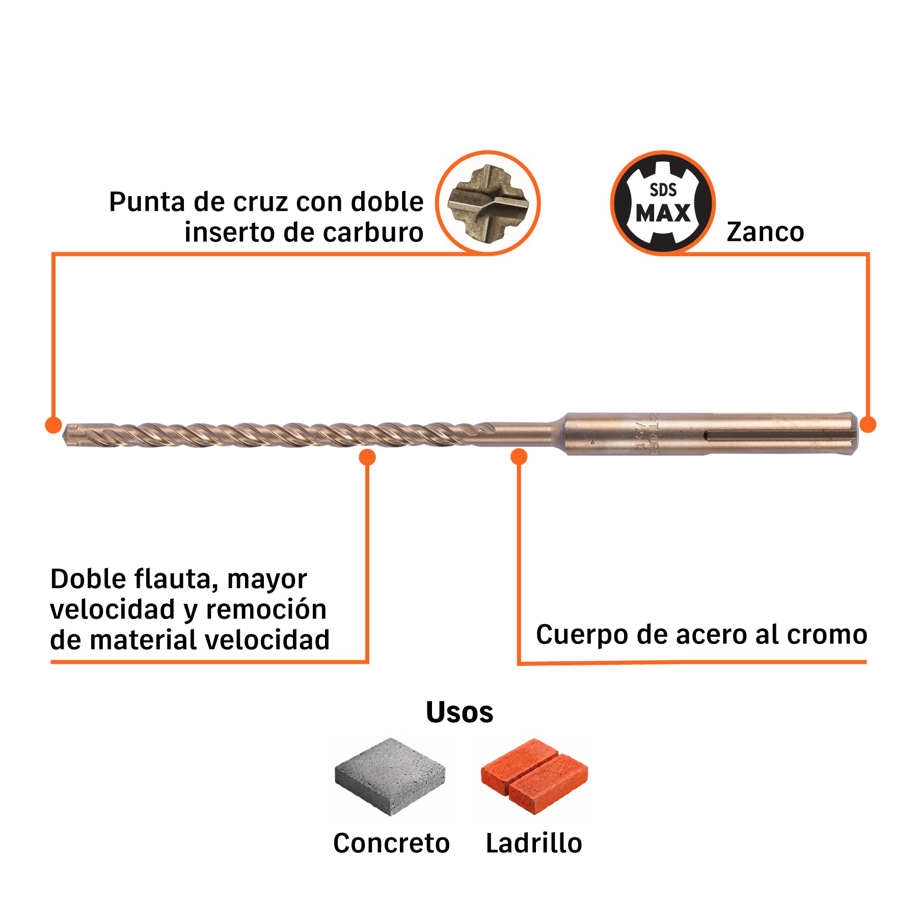 Broca SDS Max 1/2x13'