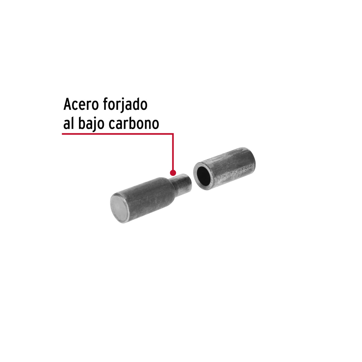 Bisagra tubular, soldable, 3/4"