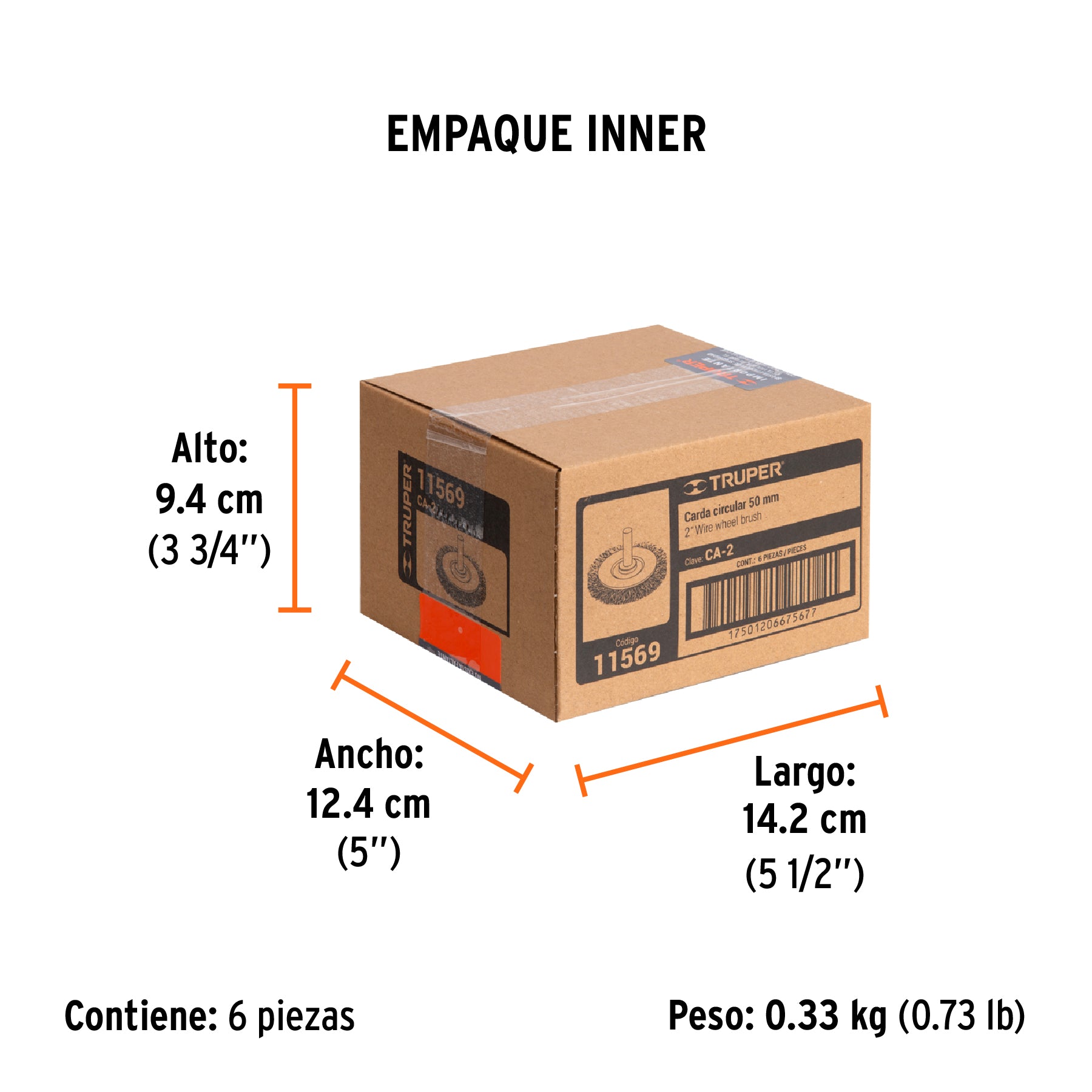 Carda circular 2" para taladro