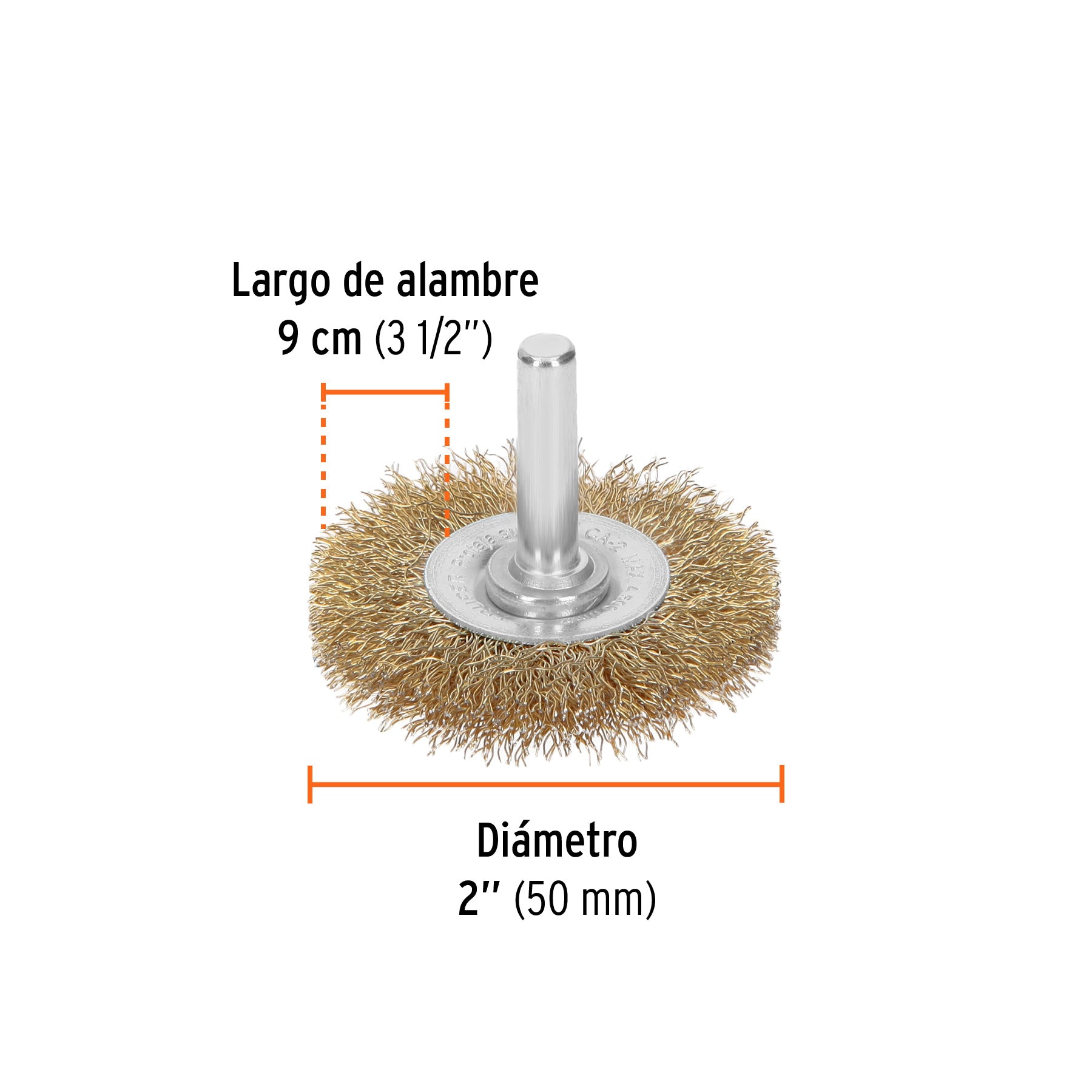 Carda circular 2" para taladro