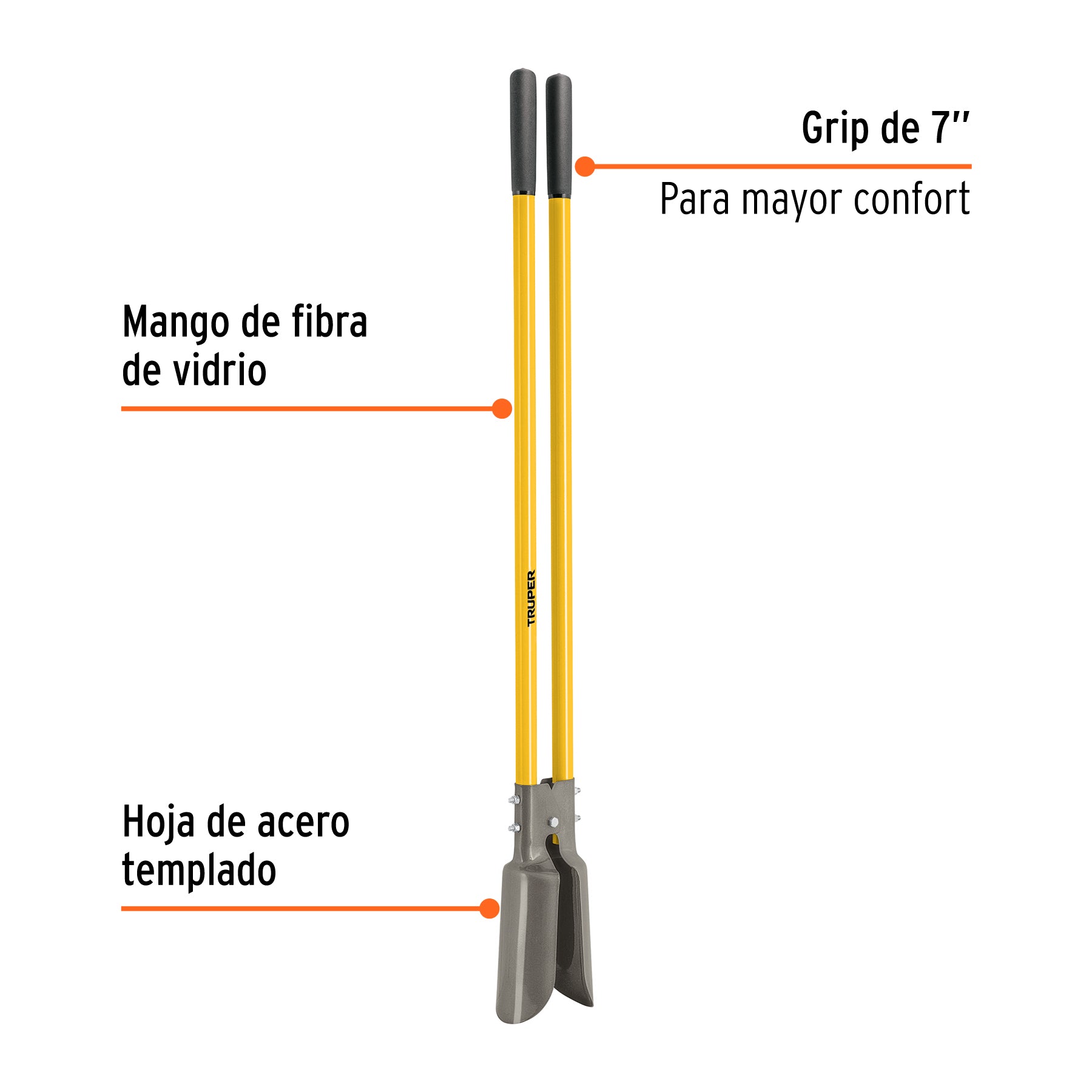Cavador mango fibra de vidrio 45"