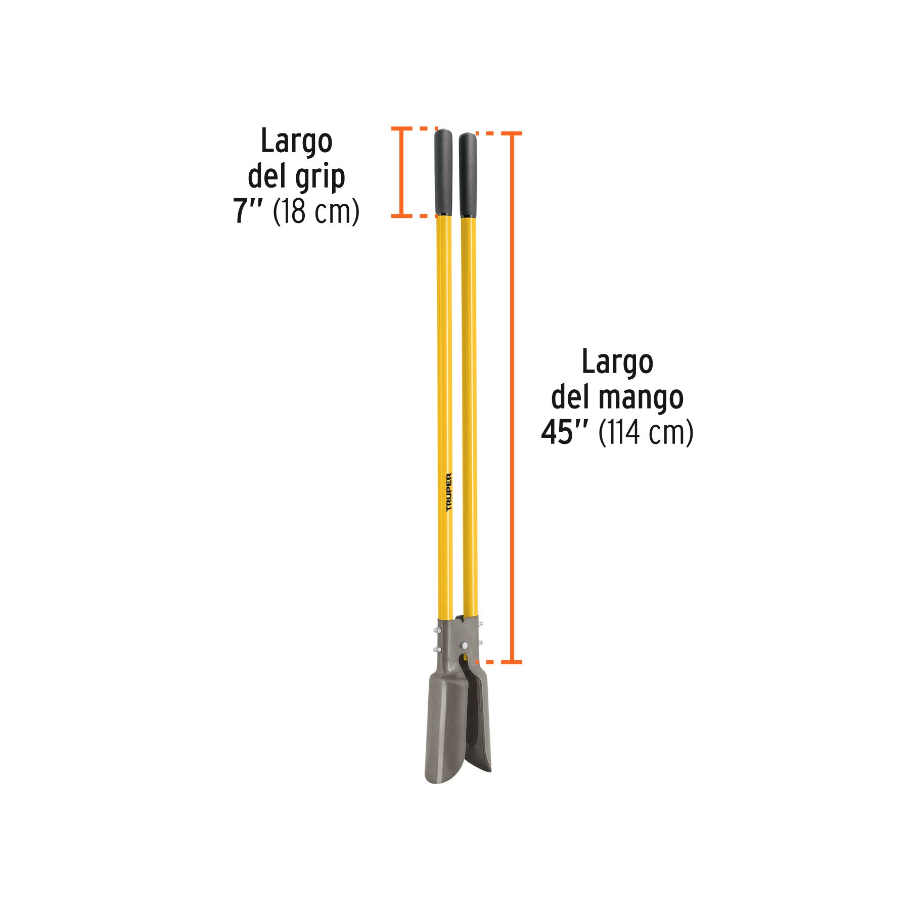 Cavador mango fibra de vidrio 45"