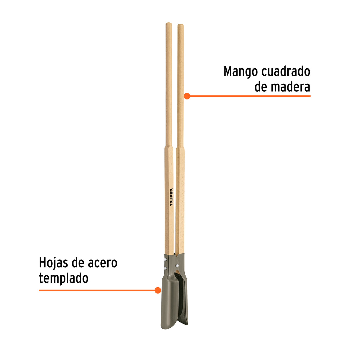 Cavador mango de madera 45"