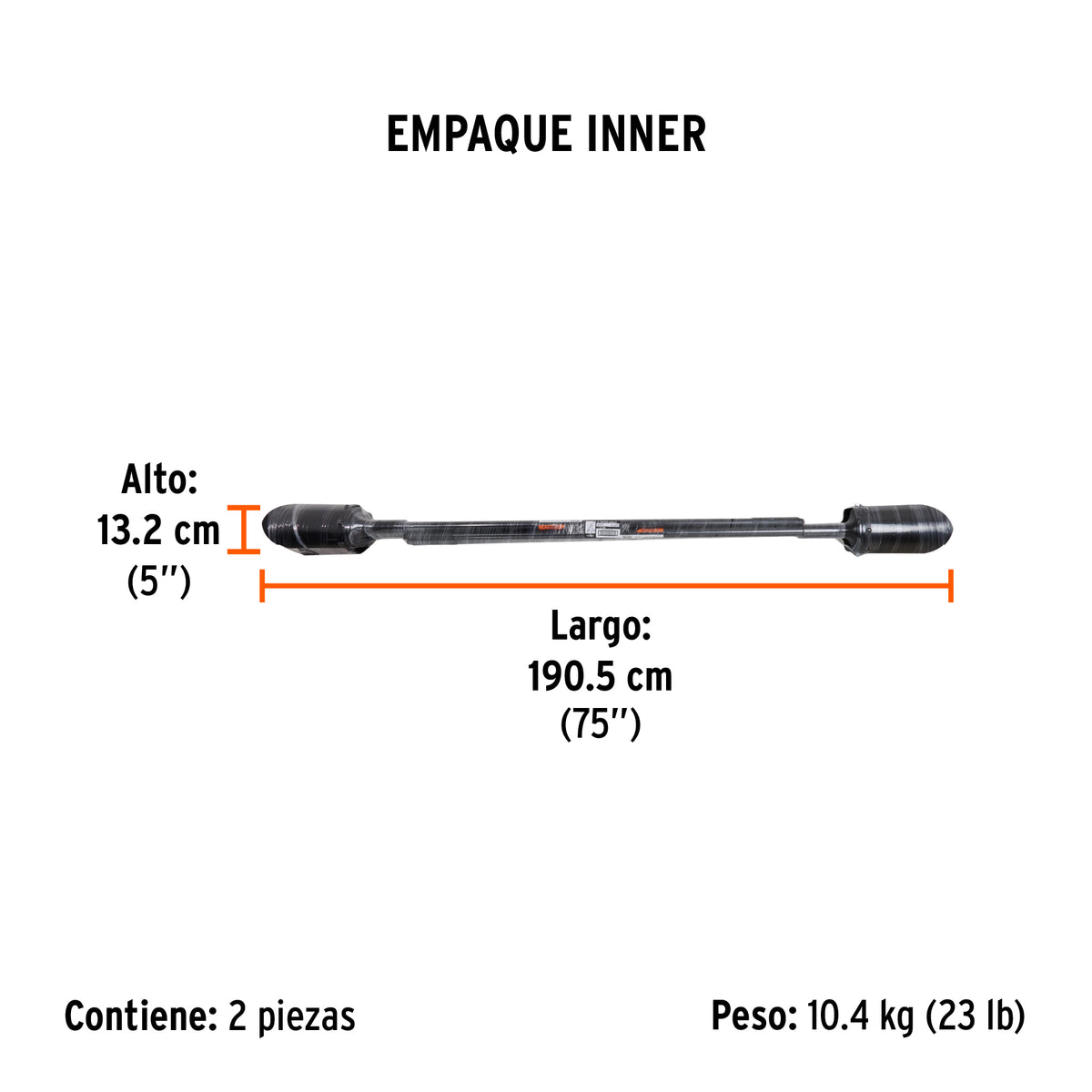 Cavador mangos de acero 47-1/4", Truper Expert