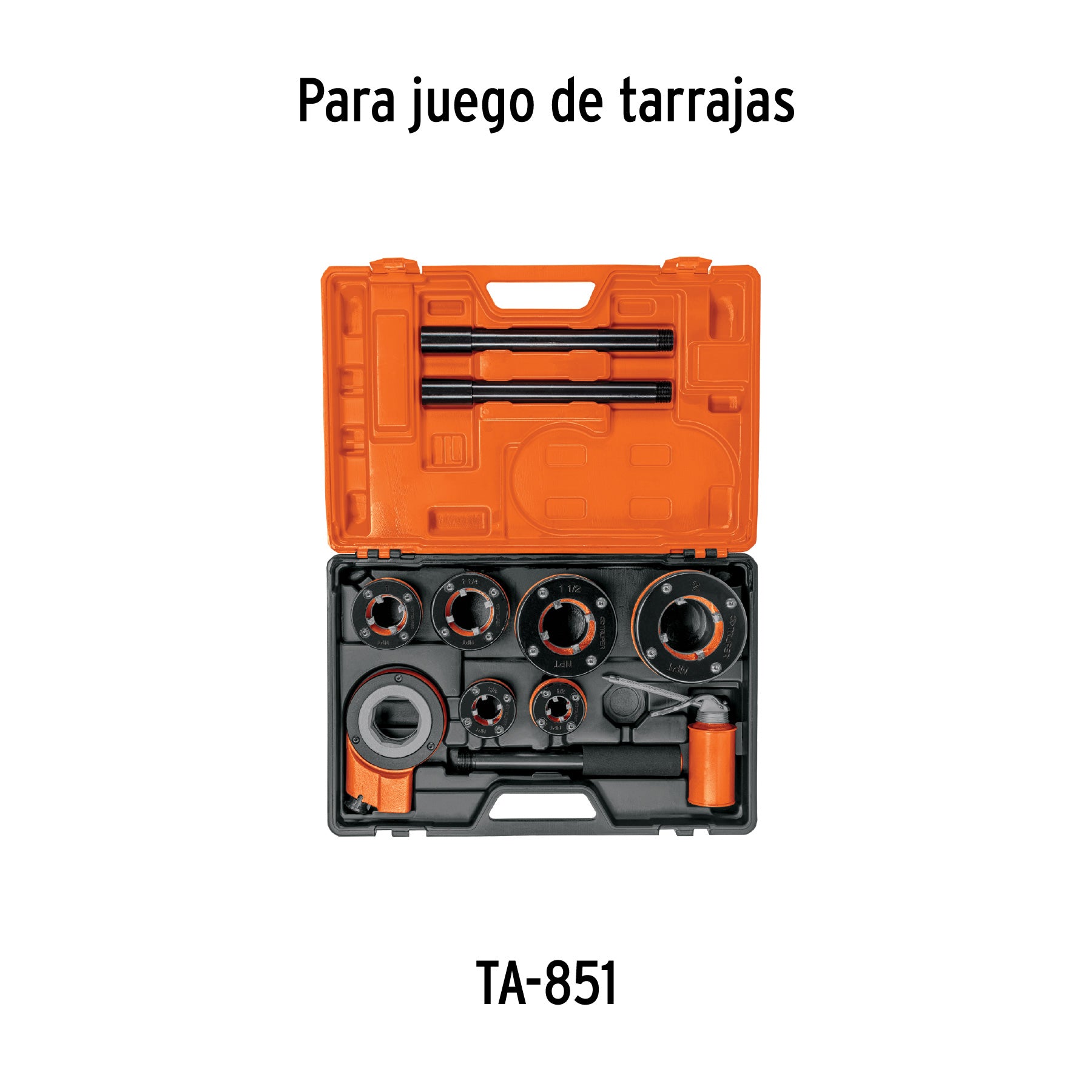 Cabezal para dado de 1 1/4, 1 1/2 y 2"