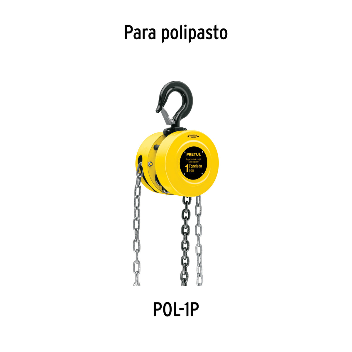 Cadena para polipasto POL-1P, Pretul