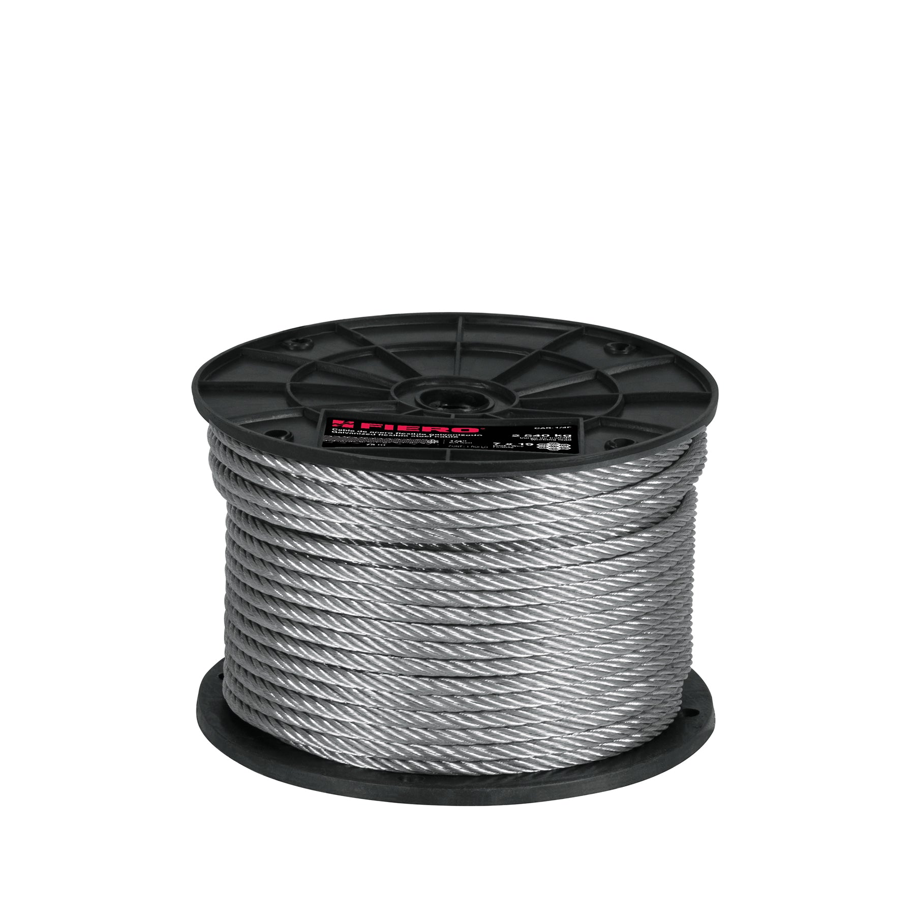 Cable flexible de acero 1/4", 7X19, 75 m