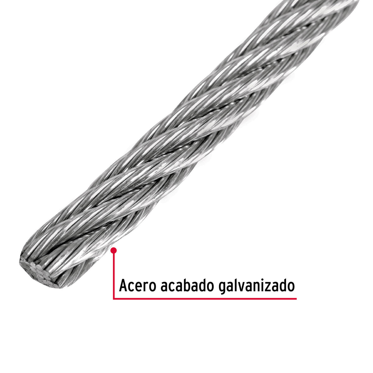 Cable flexible de acero 3/16", 7X19, 300 m