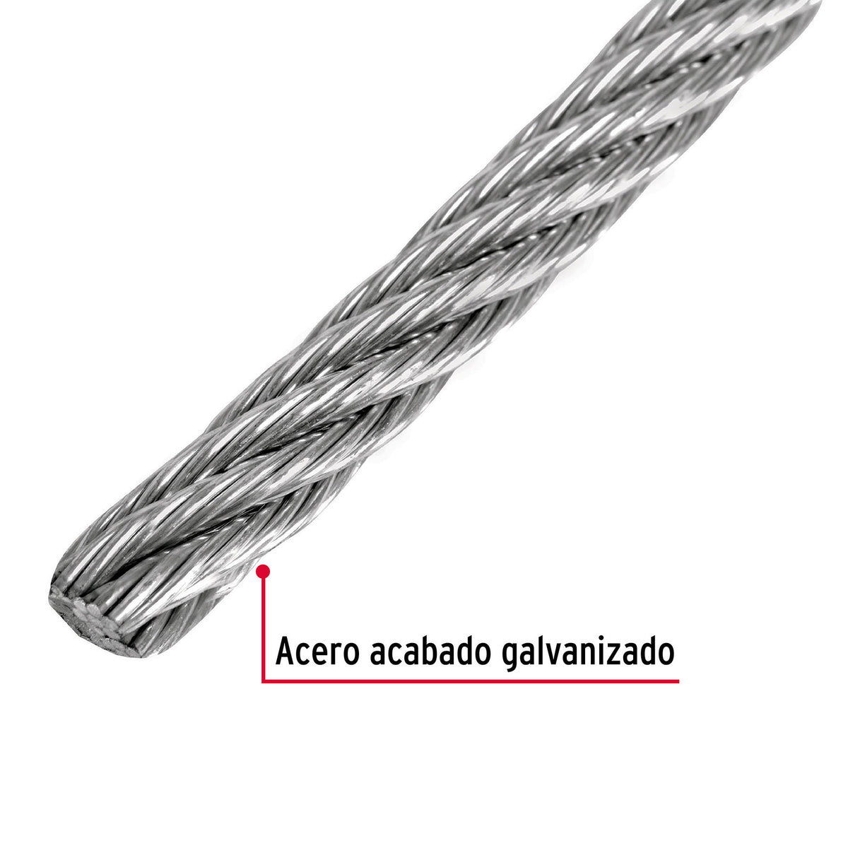 Cable flexible de acero 3/32", 7X19, 300 m