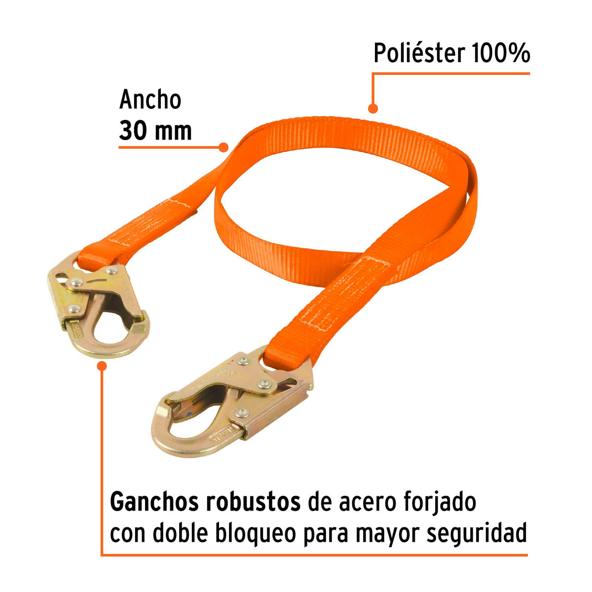 Cable de posicionamiento de poliester, ANSI