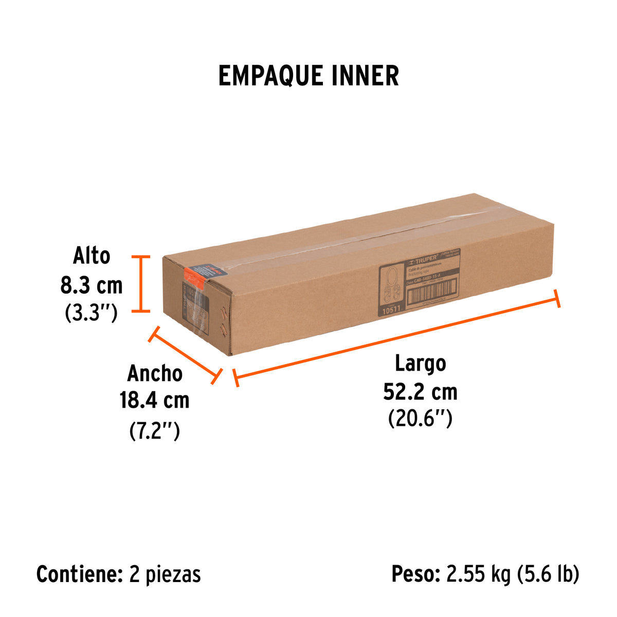 Cable de posicionamiento con 2 ganchos, 1.5 m, ANSI