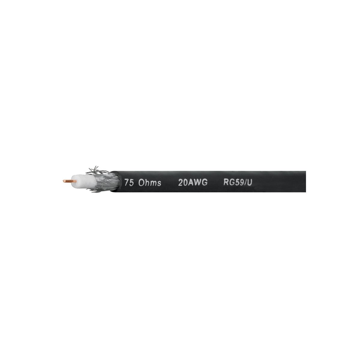 Cable coaxial RG 59, rollo 100 metros