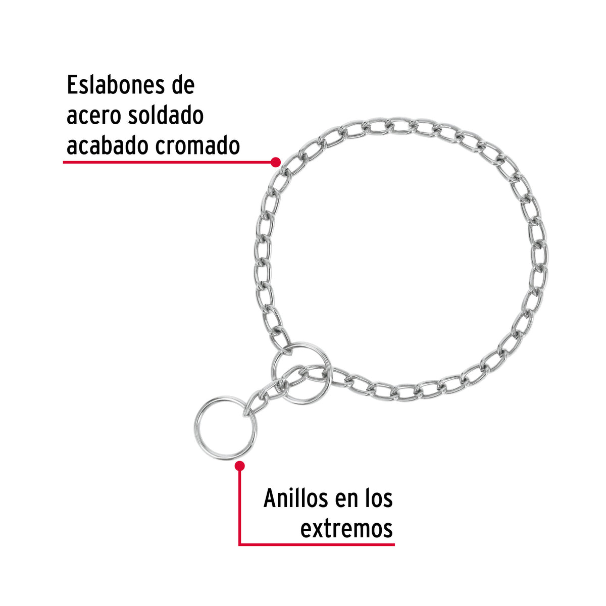 Cadena de castigo para perro # 2.5