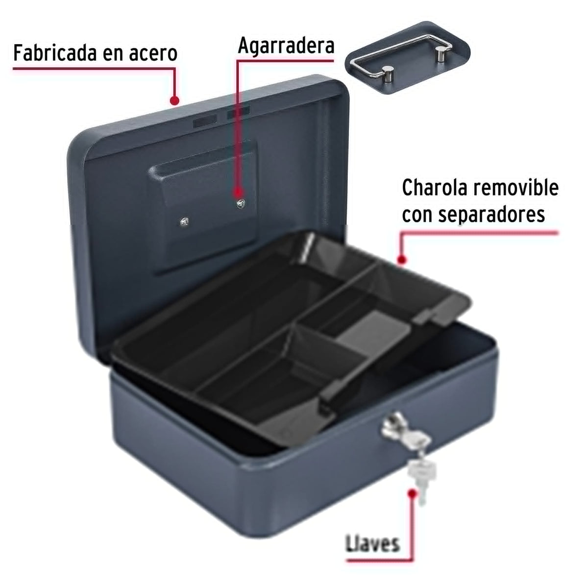 Caja de dinero, 25 cm