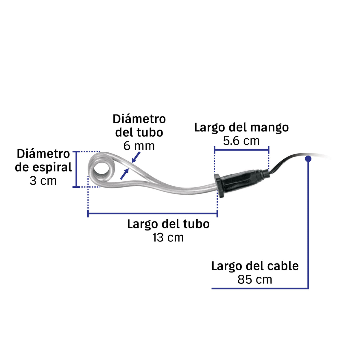 Calentador de inmersión # 2, 500 w 10 litros Volteck