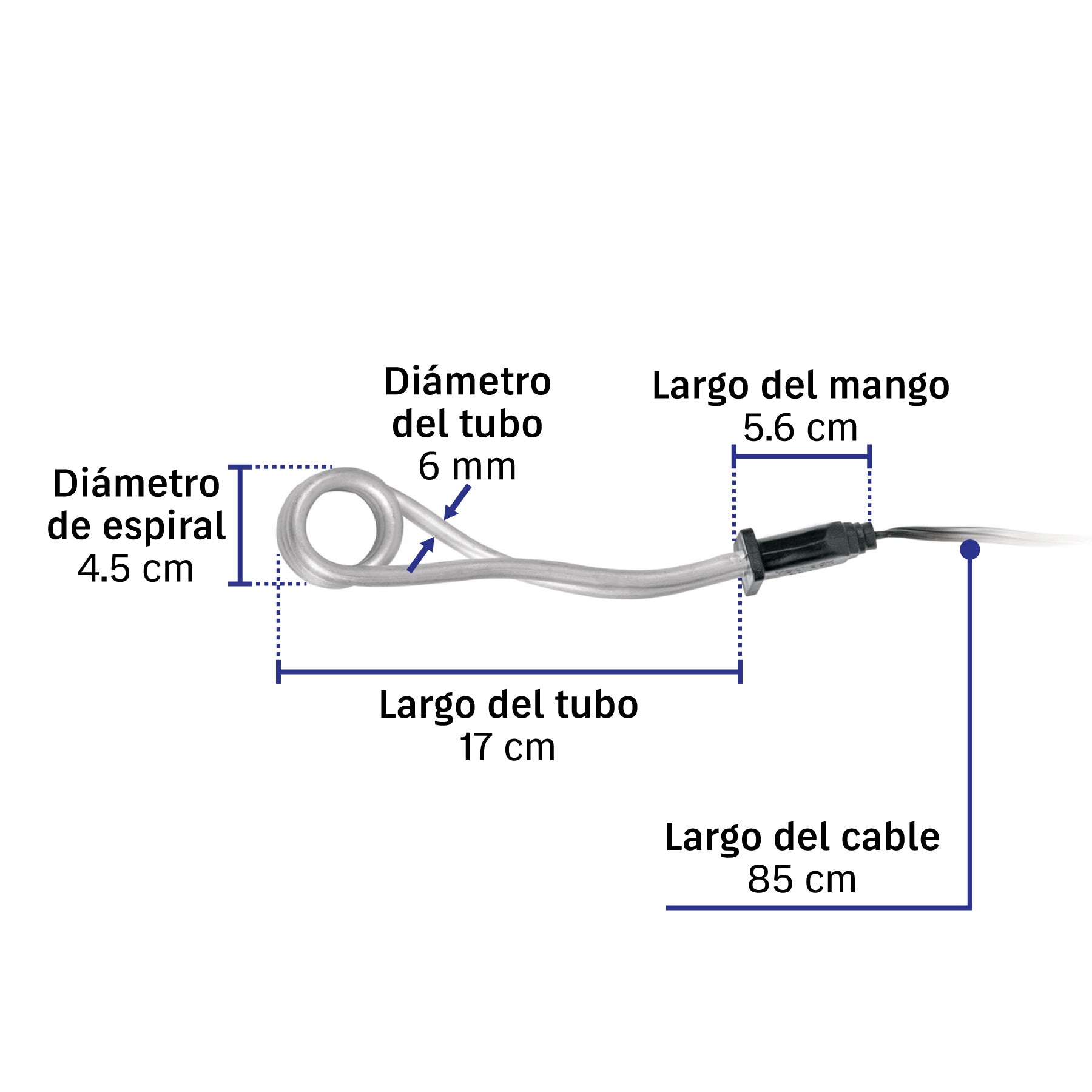Calentador de inmersión # 4, 750 w 15 litros Volteck