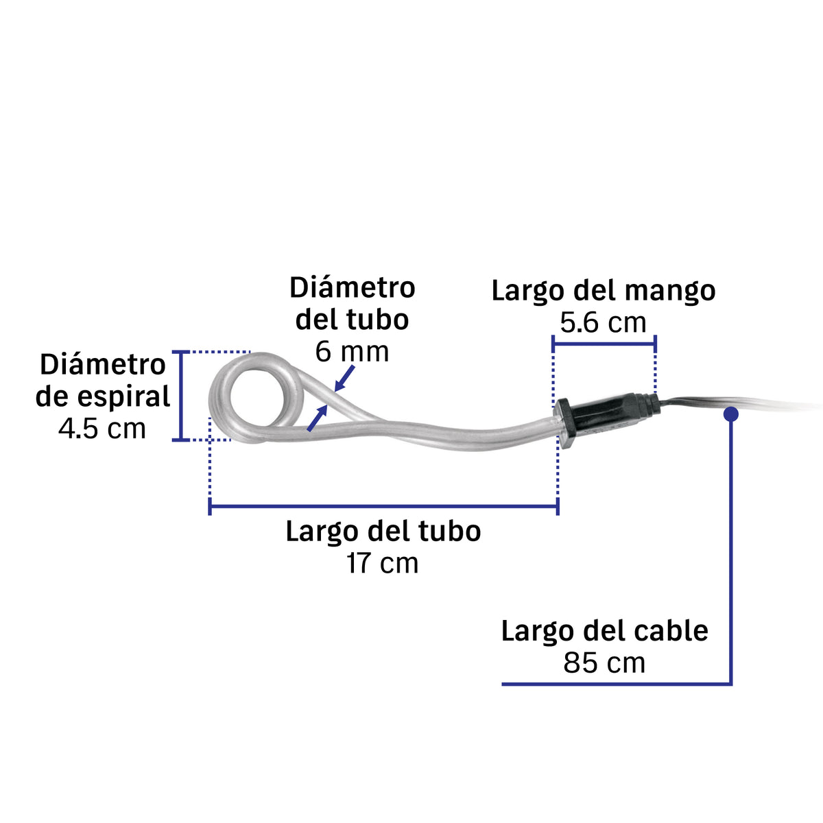 Calentador de inmersión # 4, 750 w 15 litros Volteck