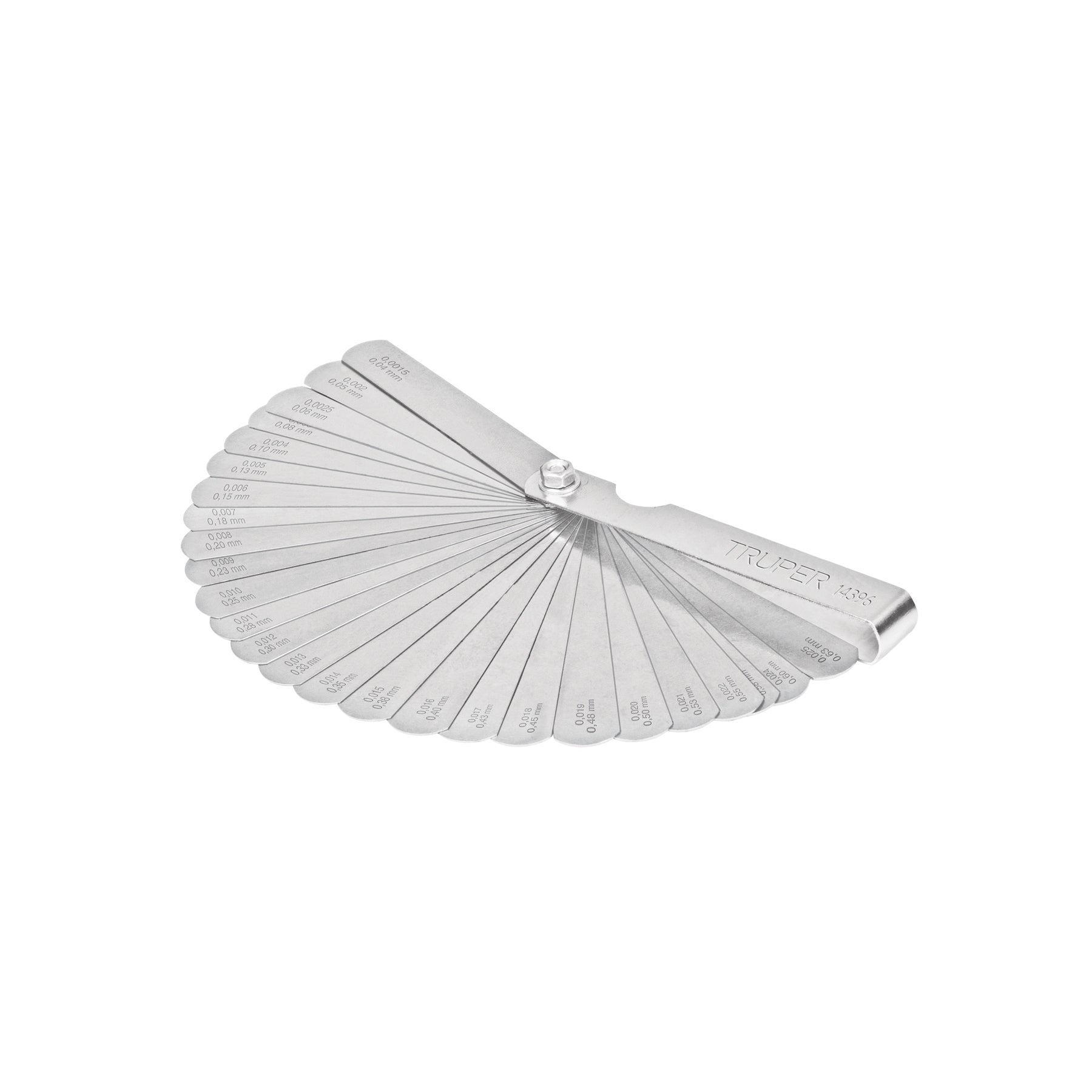 Calibrador para bujías, 26 hojas