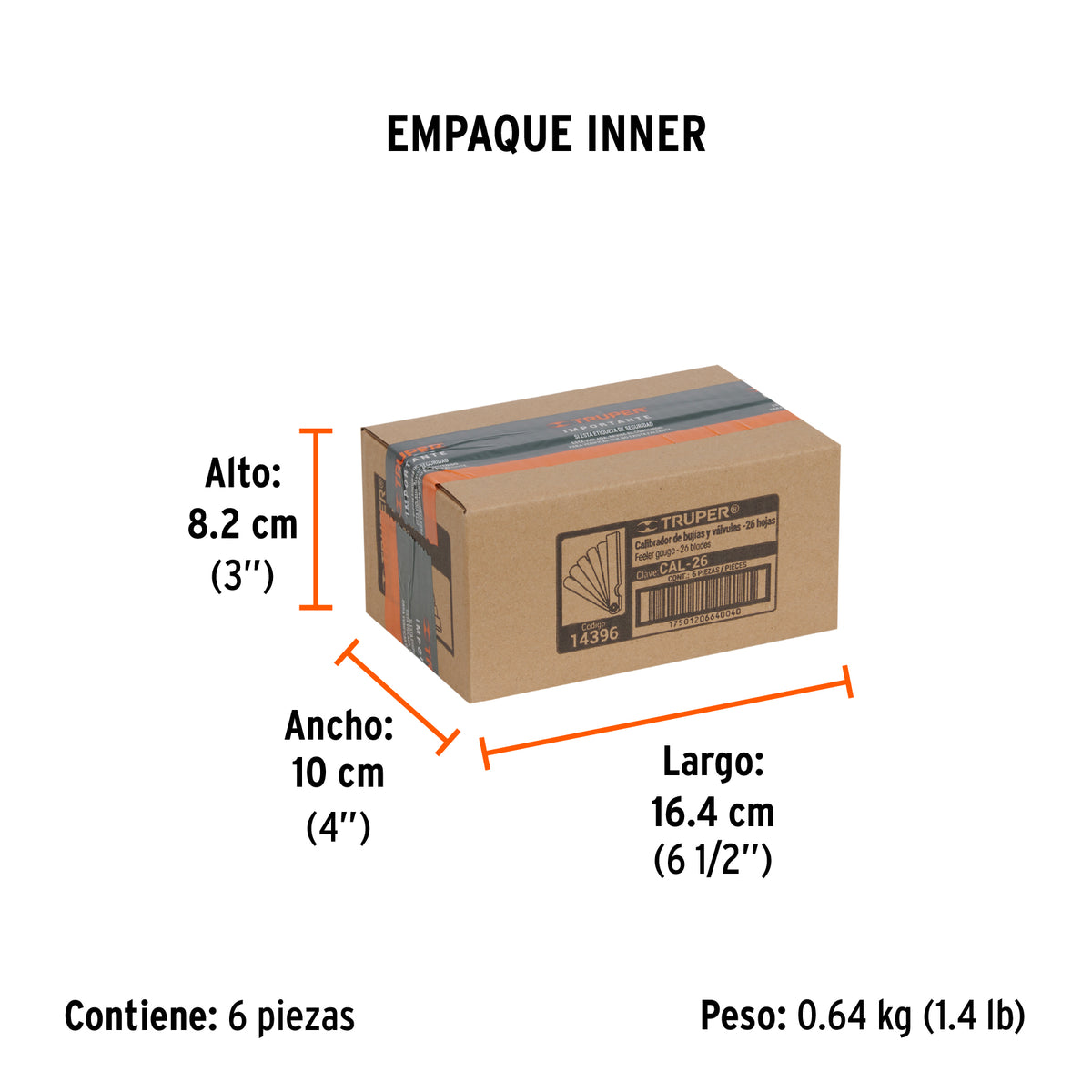 Calibrador para bujías, 26 hojas