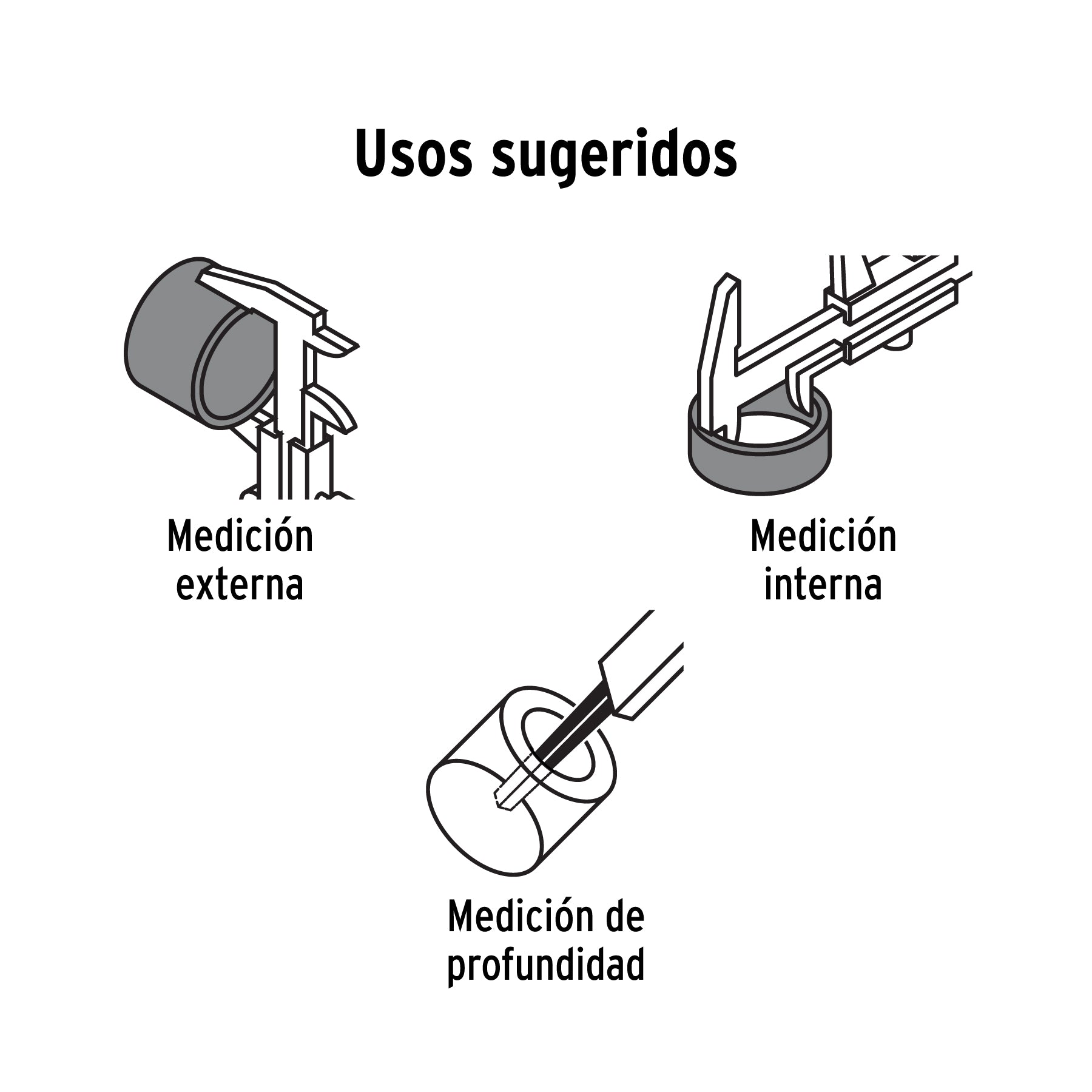 Calibrador de 6", milimétrico y standard