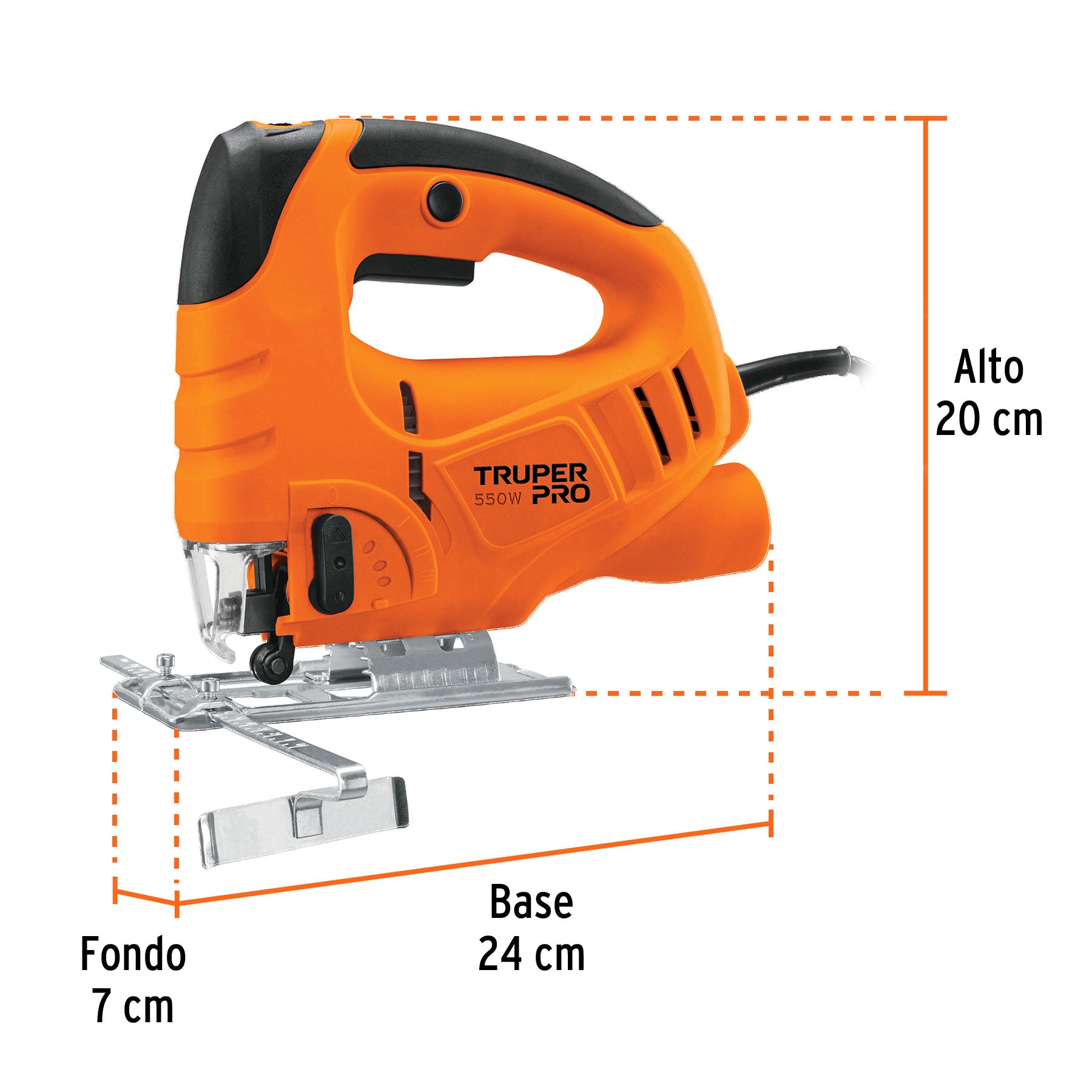 Sierra caladora, profesional, 550 W