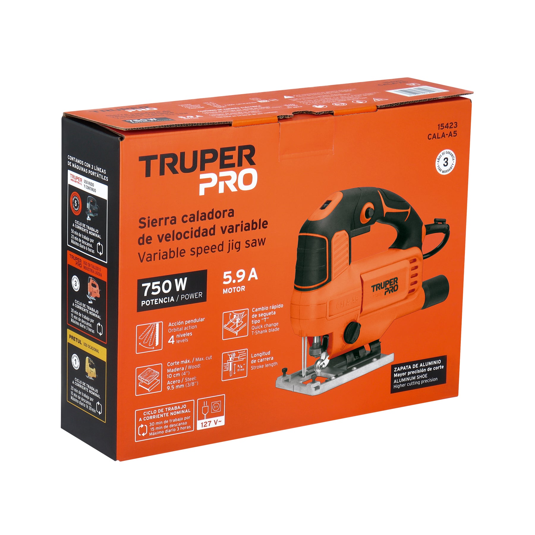 Sierra caladora, profesional, 750 W