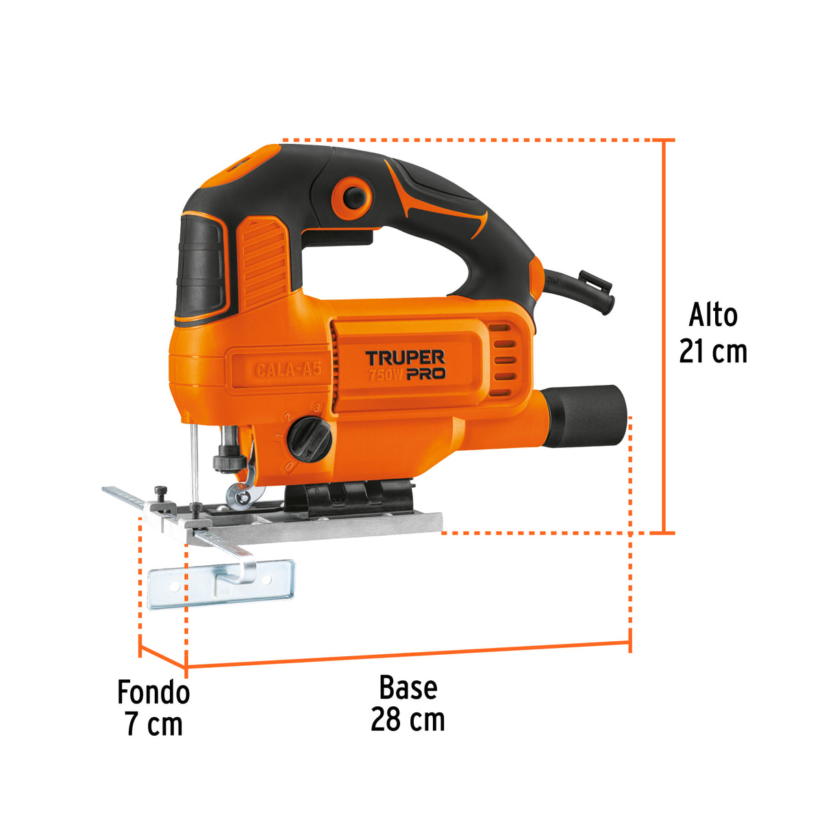 Sierra caladora, profesional, 750 W