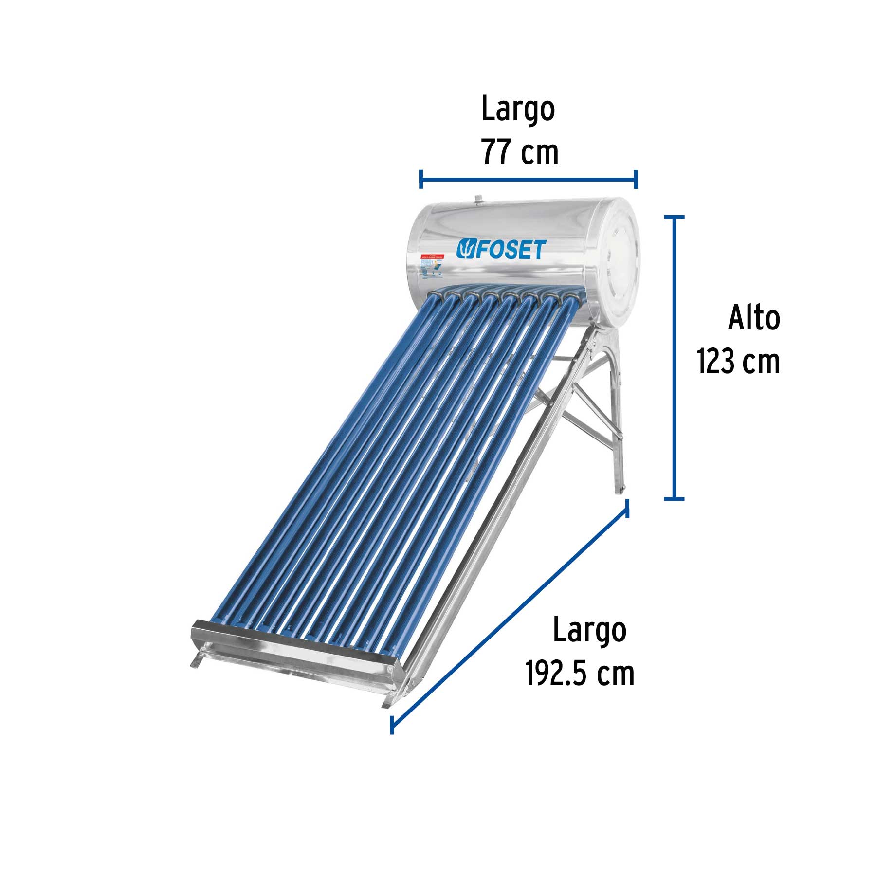 Calentador de agua solar 92 Litros 2 personas