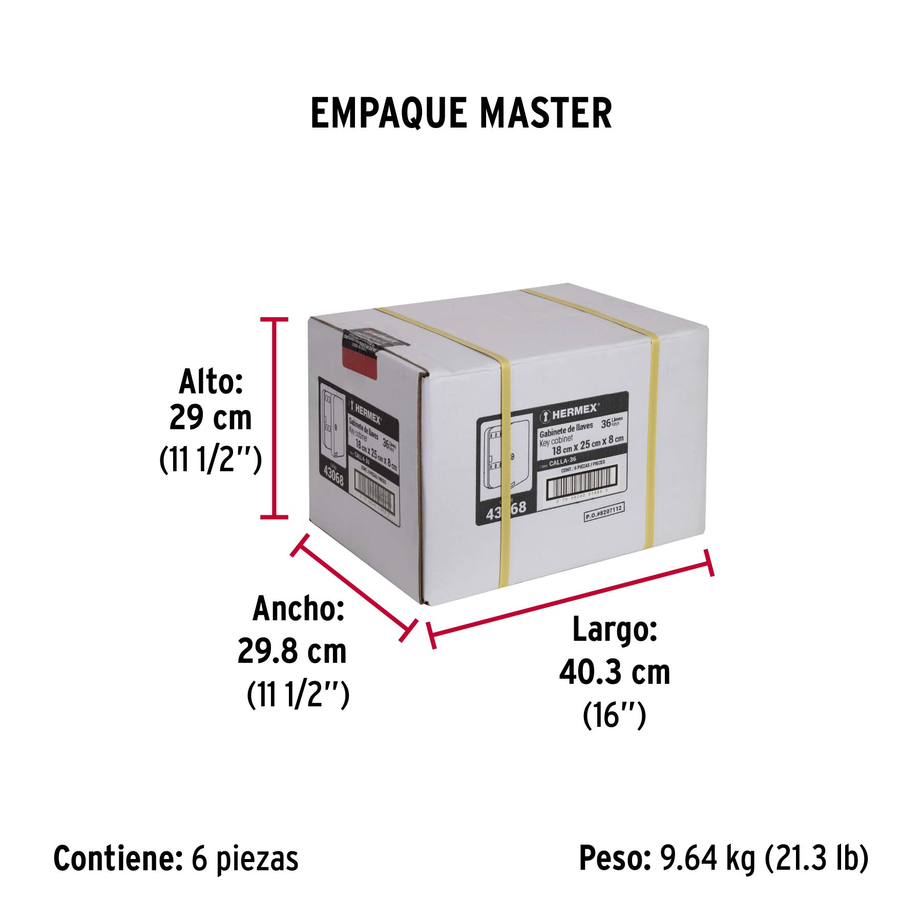 Caja para 36 llaves