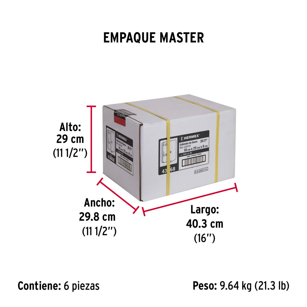 Caja para 36 llaves