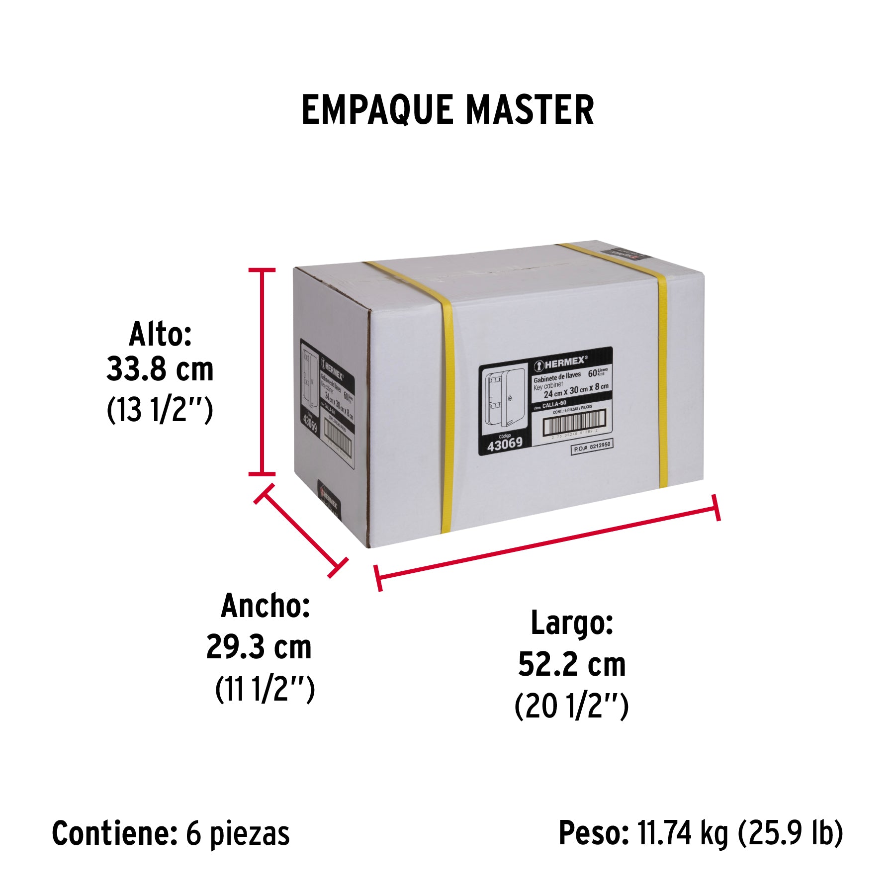 Caja para 60 llaves