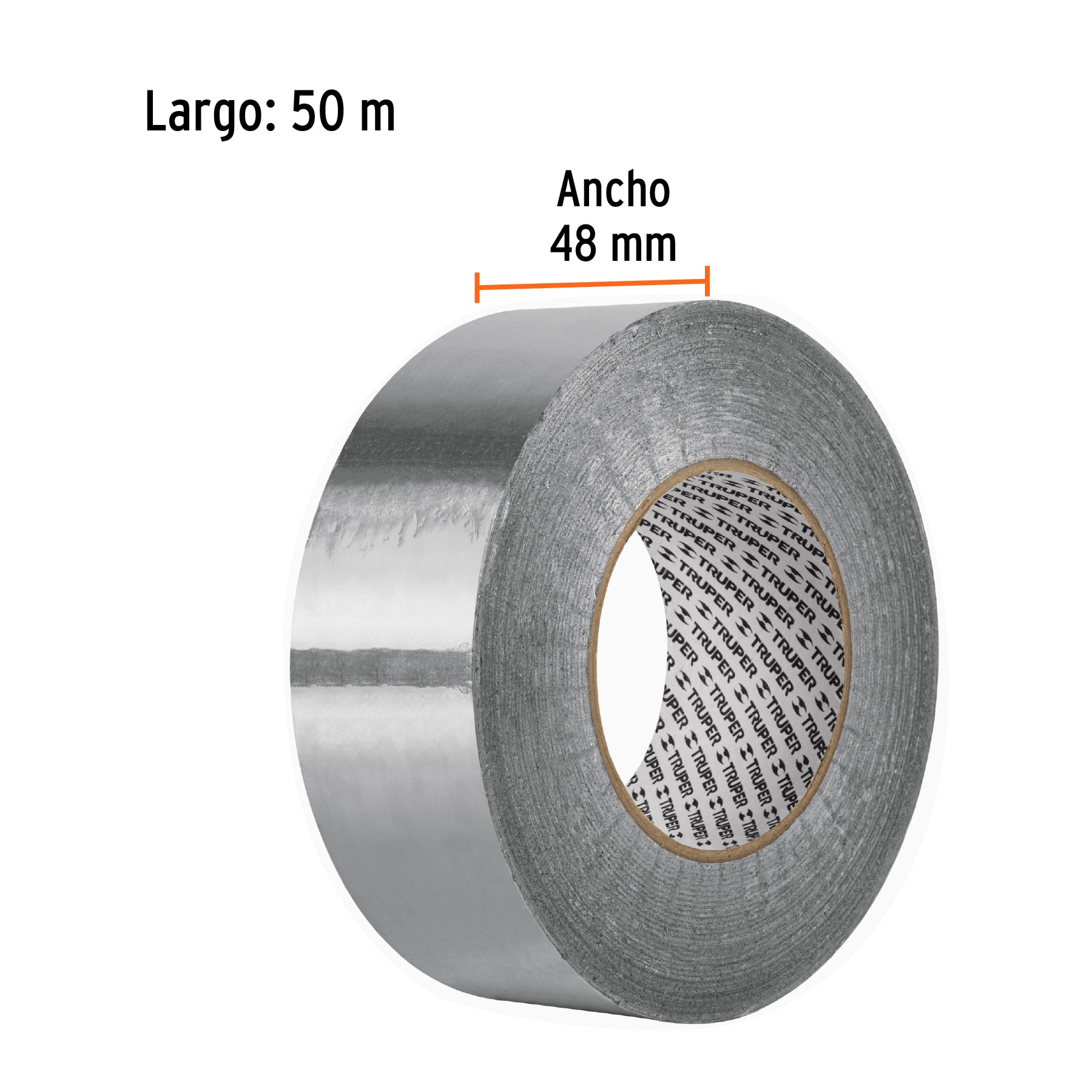 Cinta de aluminio, 48 mm x 50 m