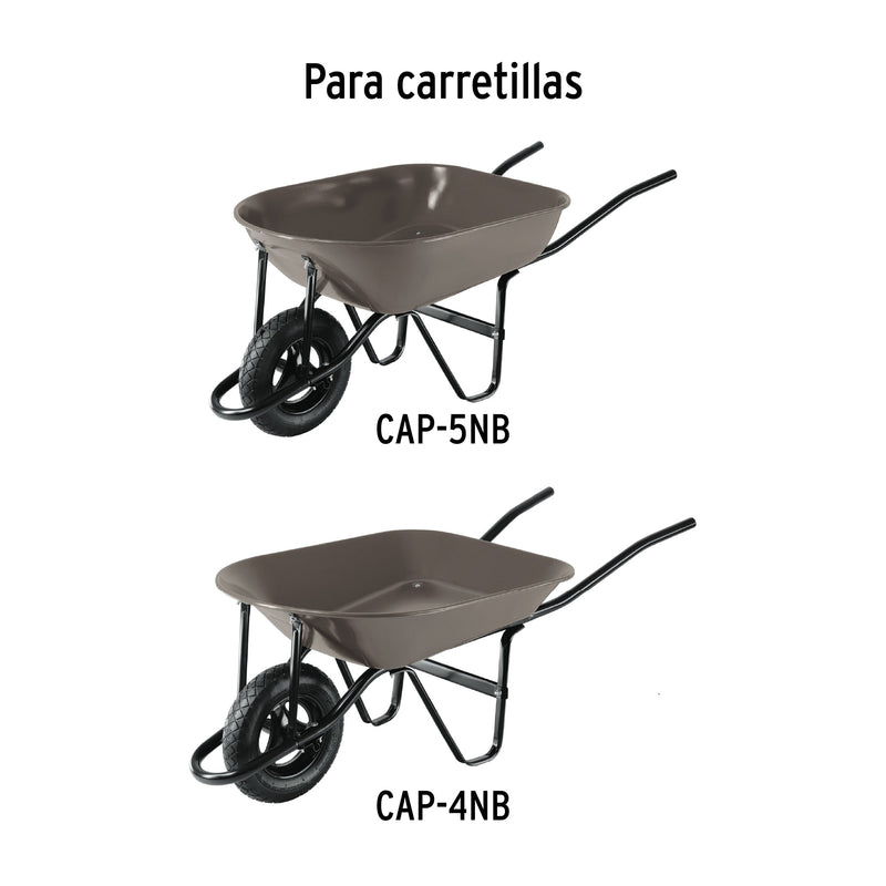 Caja c/accesorios y llanta neumática 13" p/carretilla,Pretul