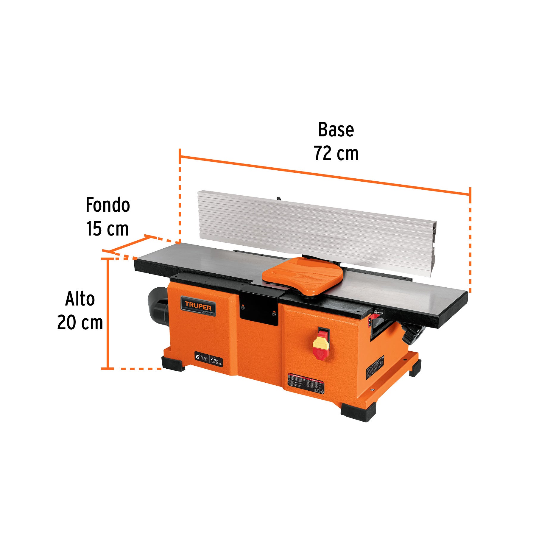 Canteadora de banco 6', 2 HP (1500 W), TRUPER