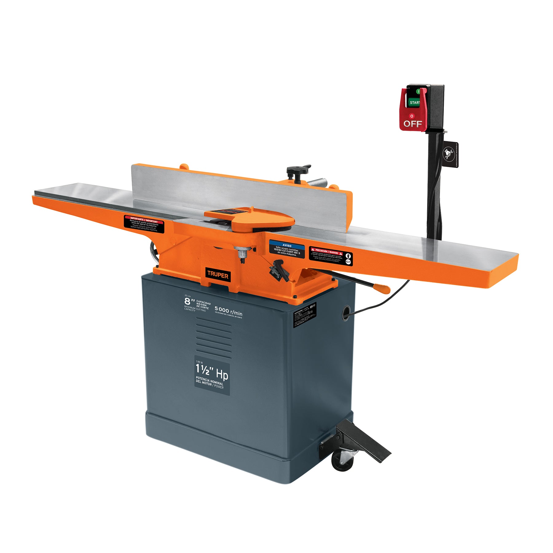 Canteadora 8' de 1120 W (1-1/2 HP), Truper