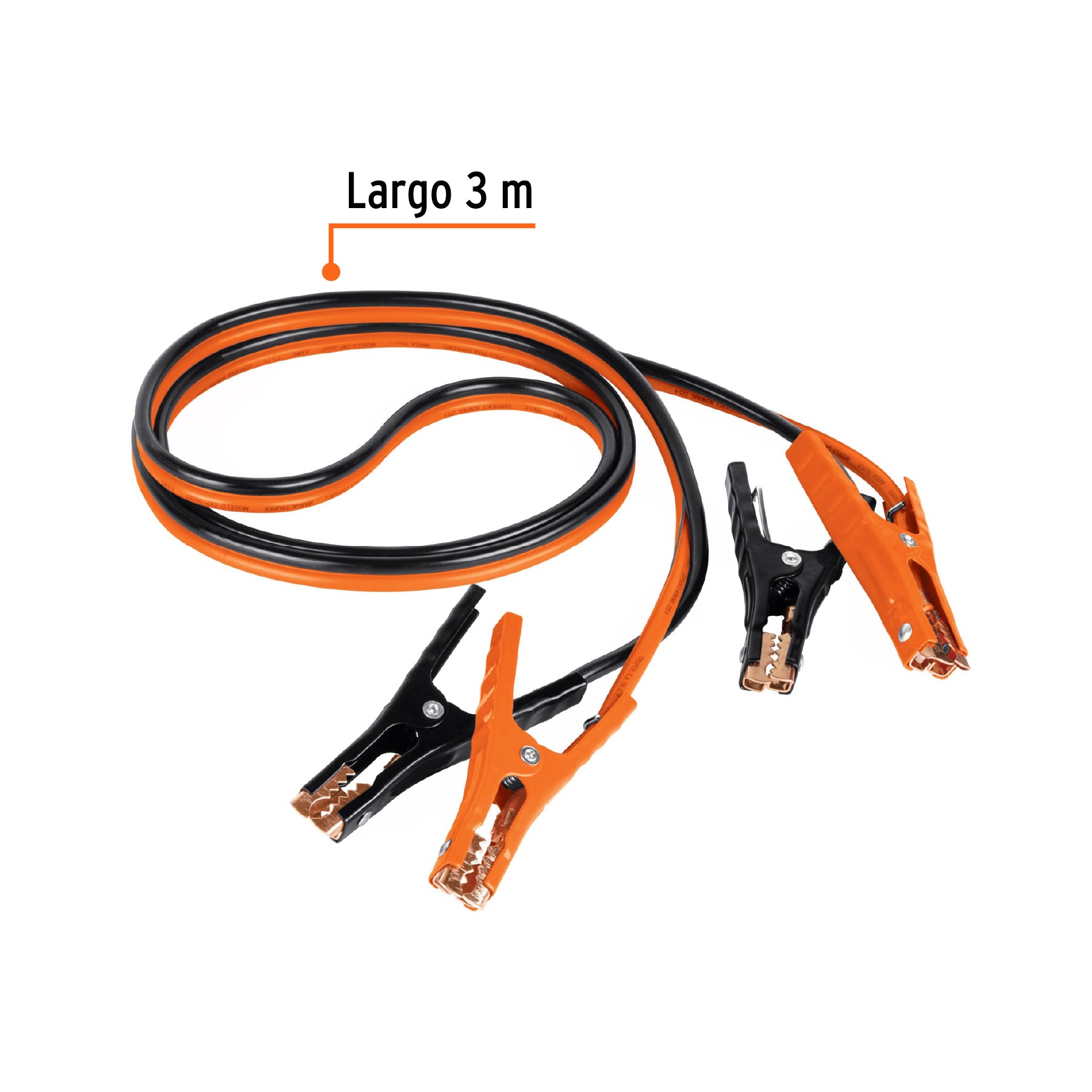 Cables pasa corriente, 3 m, calibre 8 awg