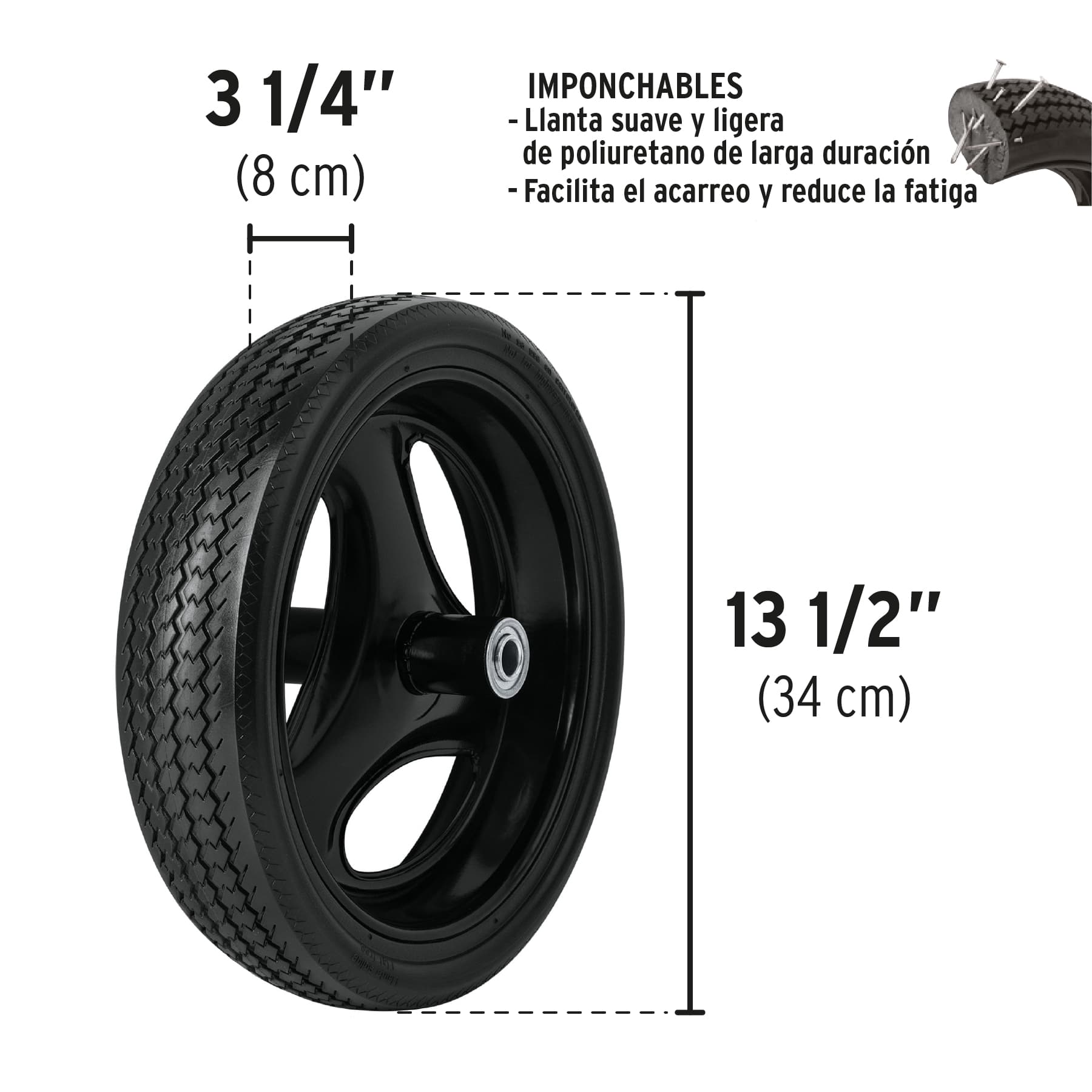 Carretilla 5.5ft3,imponchable,bastidor bipartido,roja,Pretul