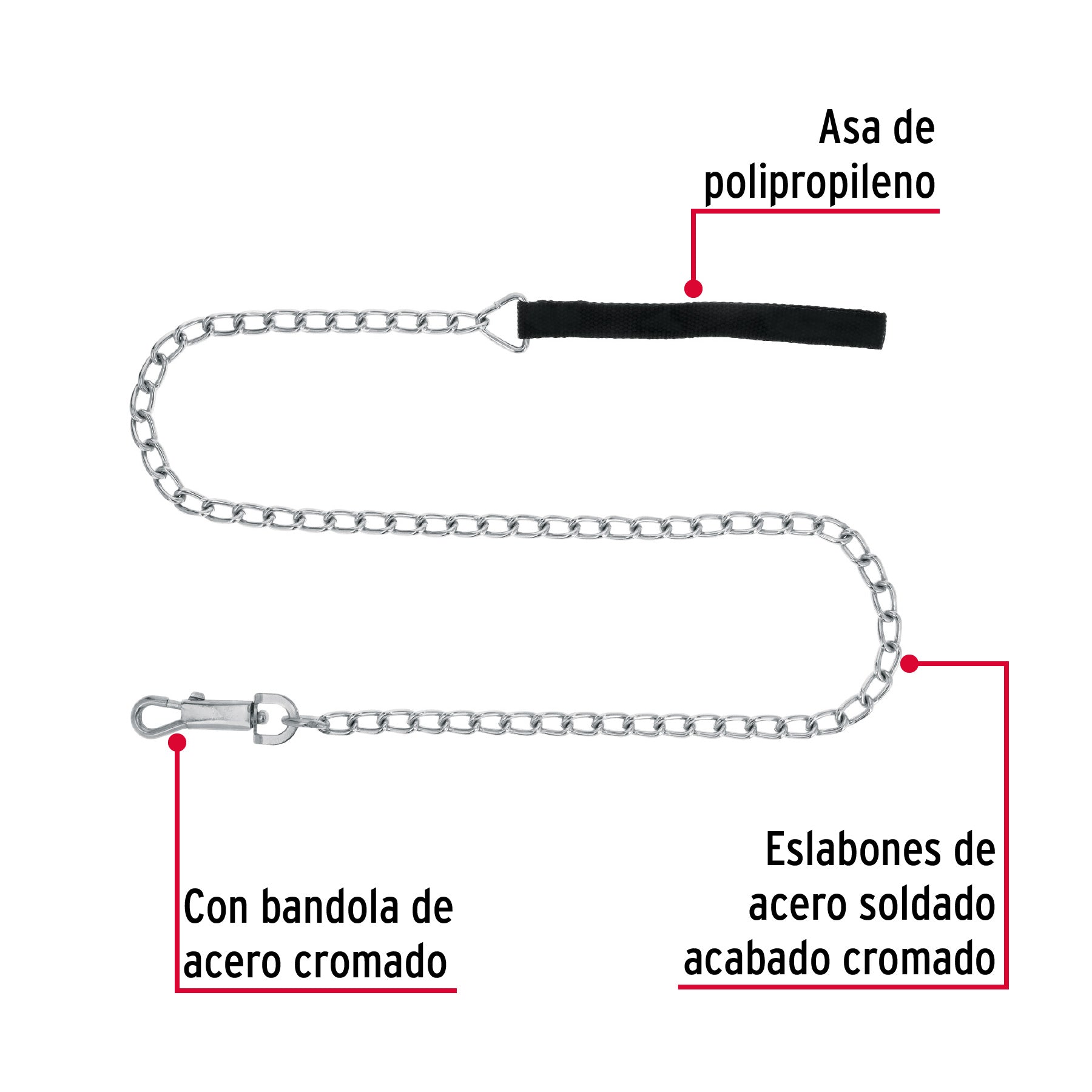 Cadena de paseo para perro # 3.5