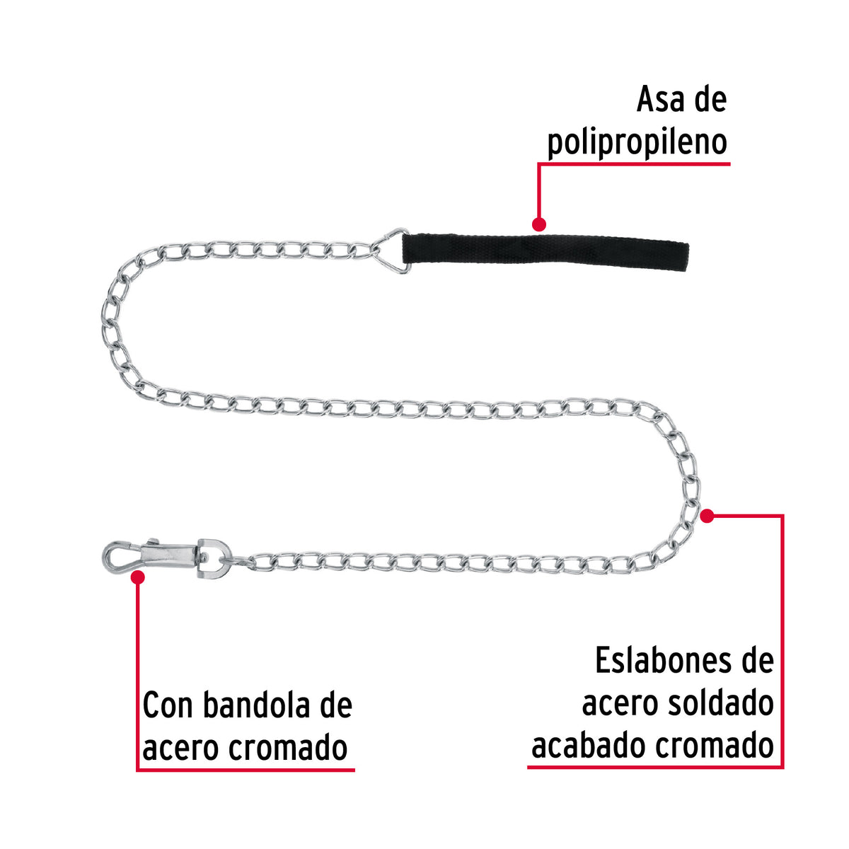 Cadena de paseo para perro # 3.5
