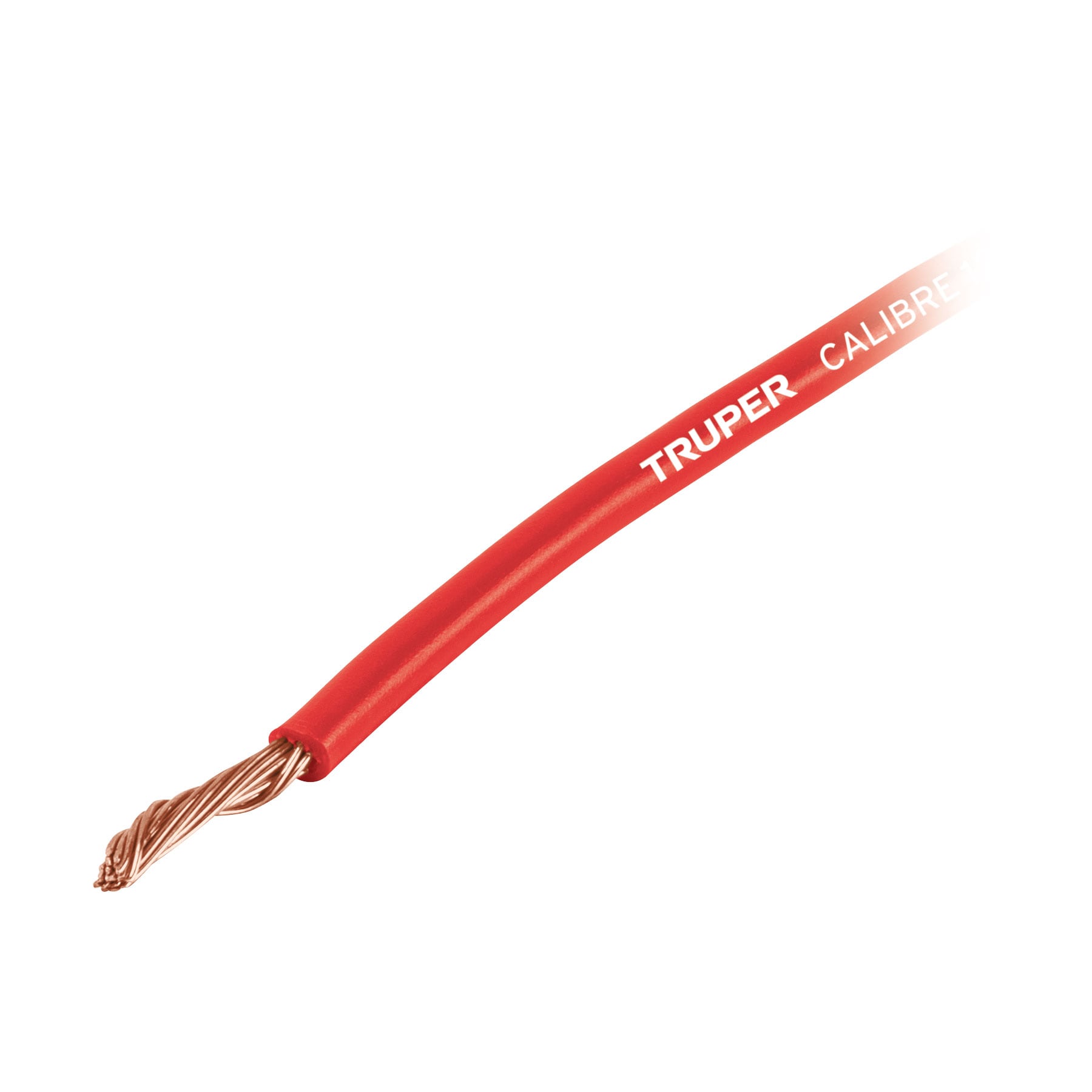 Cable primario, calibre 12, rollo 3.5 m, rojo