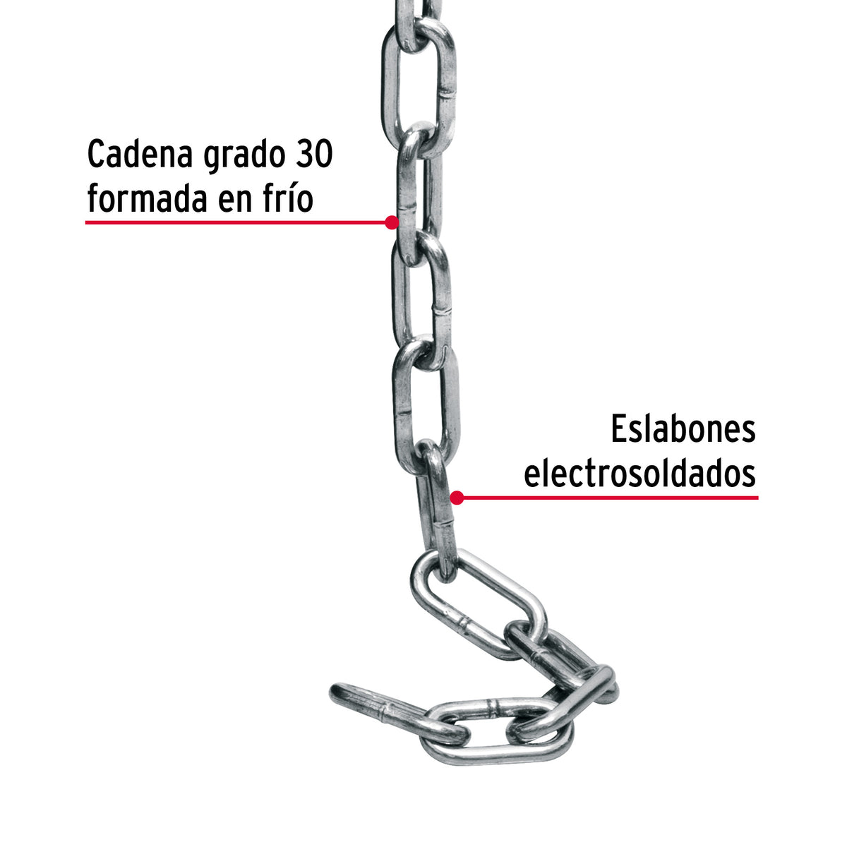 Cadena pulida de 3/16"