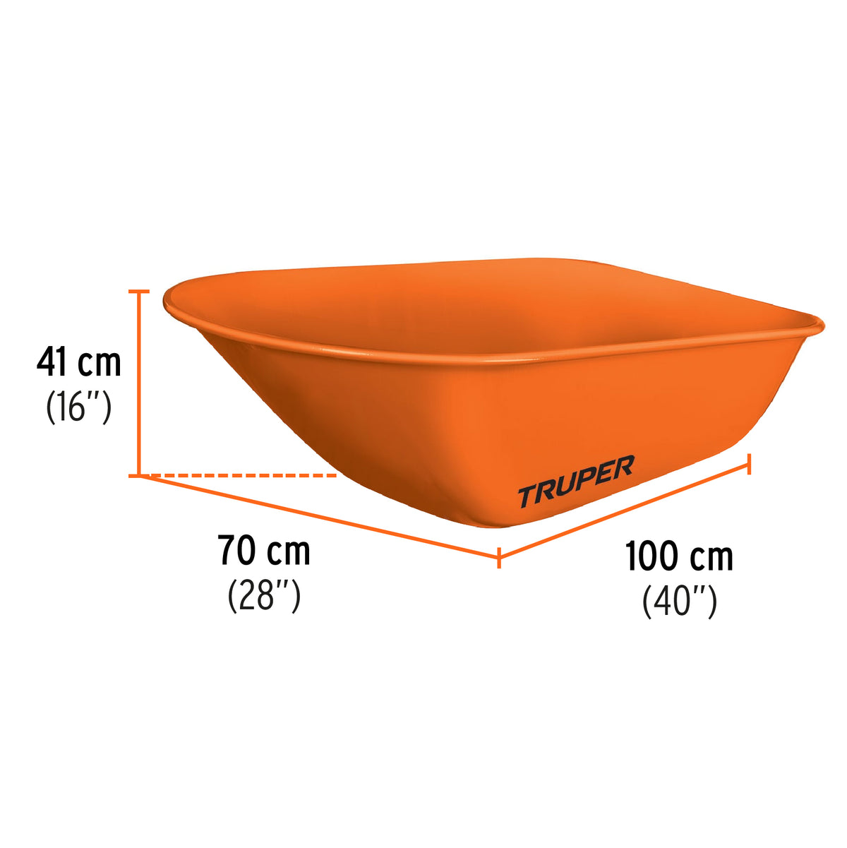 Carretilla 8 ft3, llanta imponchable