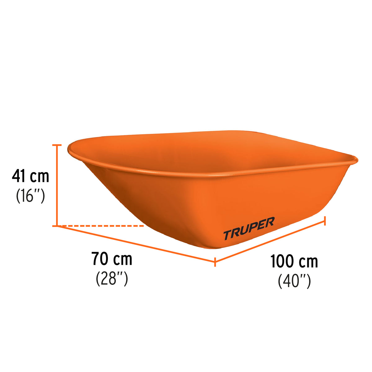 Carretilla 8 ft3, llanta neumática reforzada
