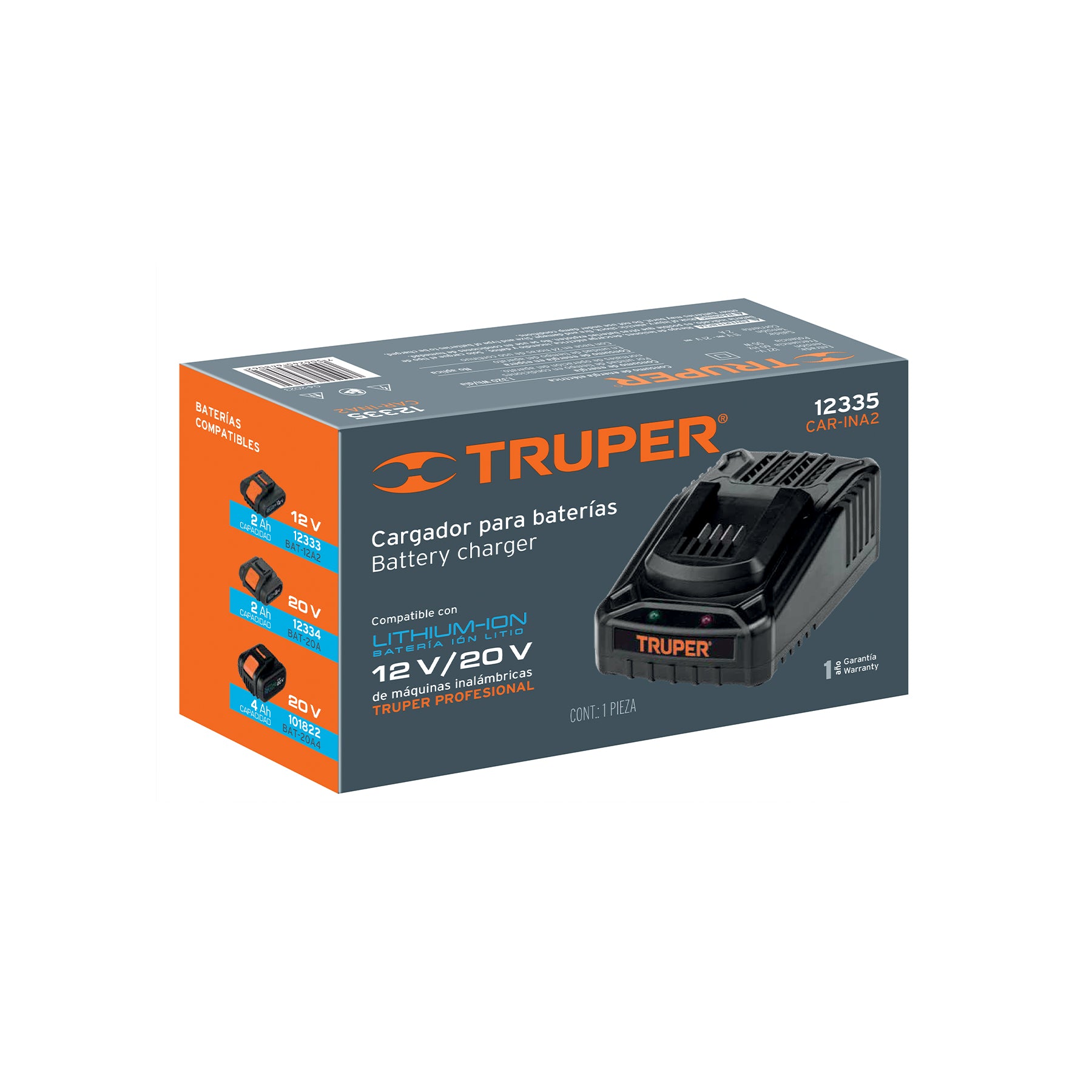 Cargador de baterías ión Litio de 12 a 18 V