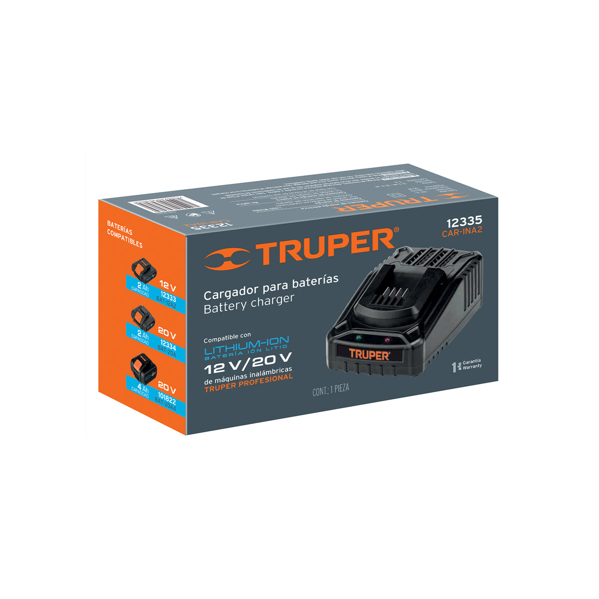 Cargador de baterías ión Litio de 12 a 18 V
