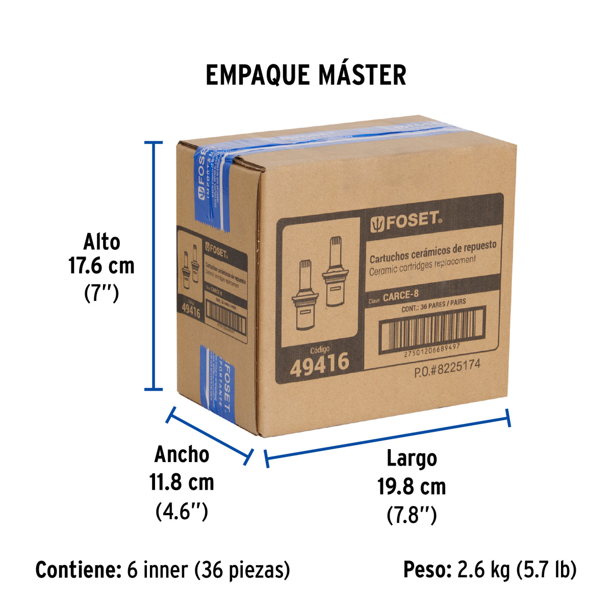 Cartuchos de repuesto para mezcladoras palanca, Basic, 2pzas